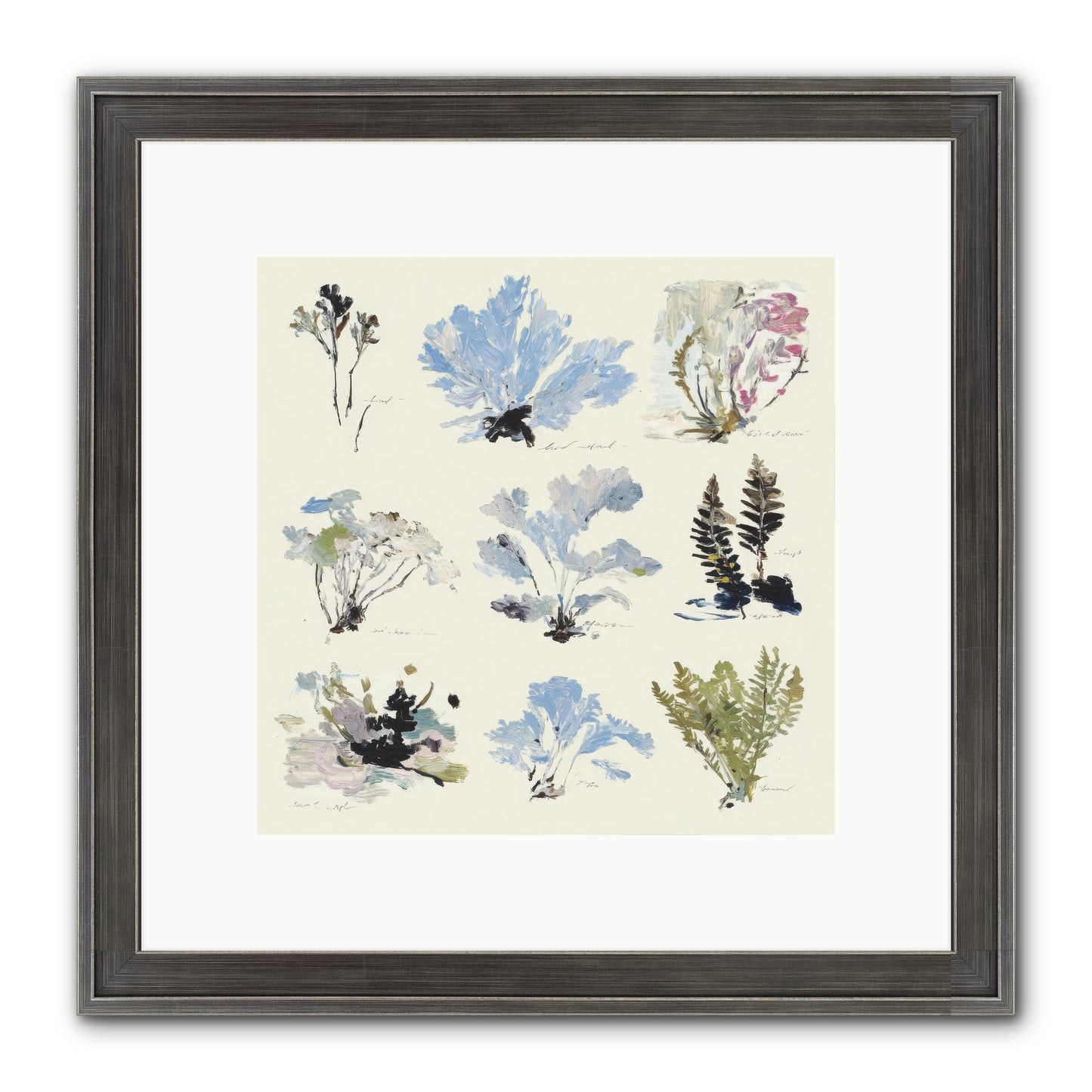 The Unfurling Chronicles No.2 Framed Print - Slimwoods Black/Silver 10x10