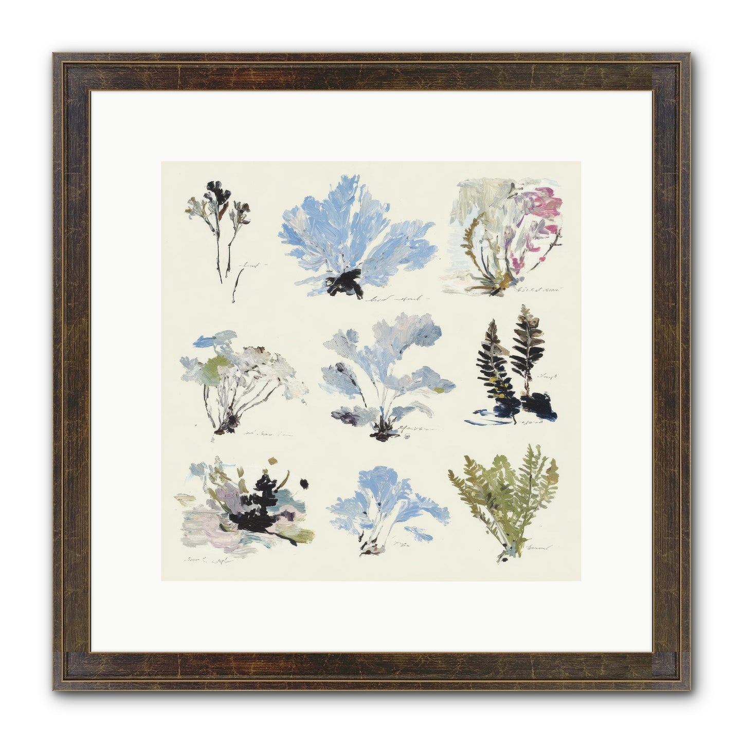 The Unfurling Chronicles No.2 Framed Print - Slimwoods Black/Gold 12x12