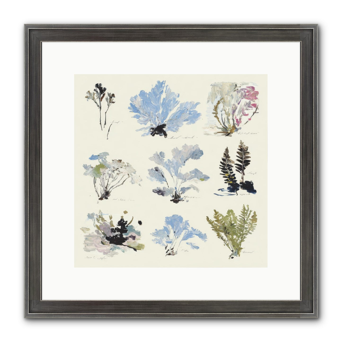 The Unfurling Chronicles No.2 Framed Print - Slimwoods Black/Silver 12x12