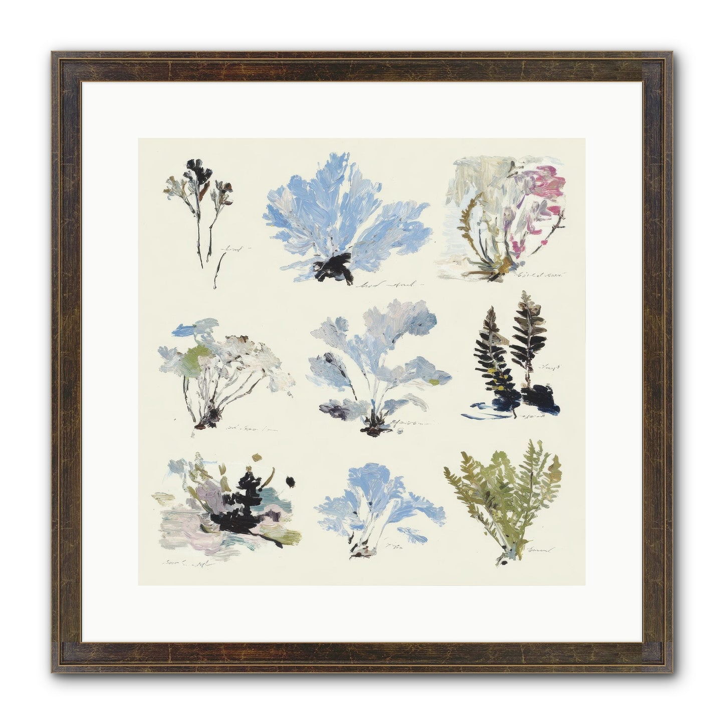 The Unfurling Chronicles No.2 Framed Print - Slimwoods Black/Gold 16x16