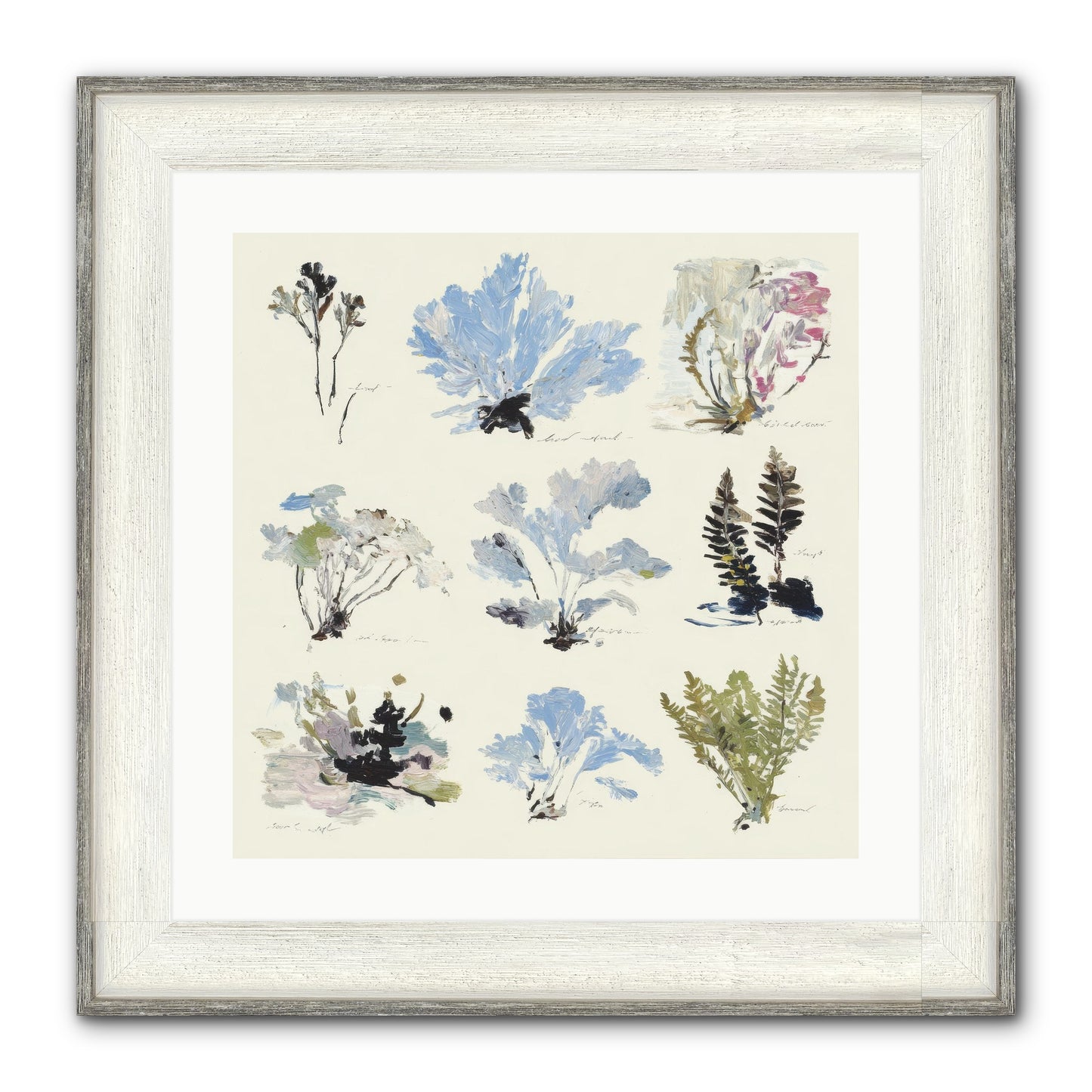 The Unfurling Chronicles No.2 Framed Print - Driftwood White 20x20