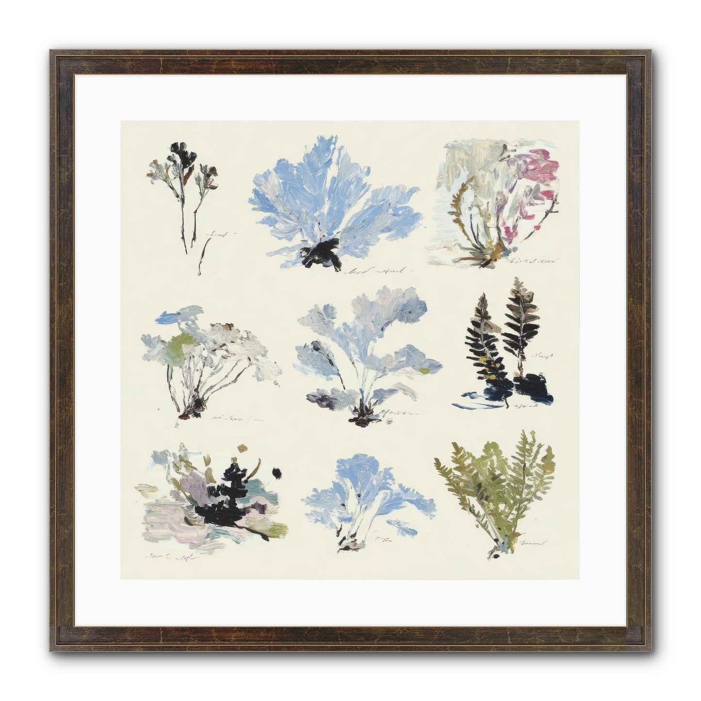 The Unfurling Chronicles No.2 Framed Print - Slimwoods Black/Gold 20x20