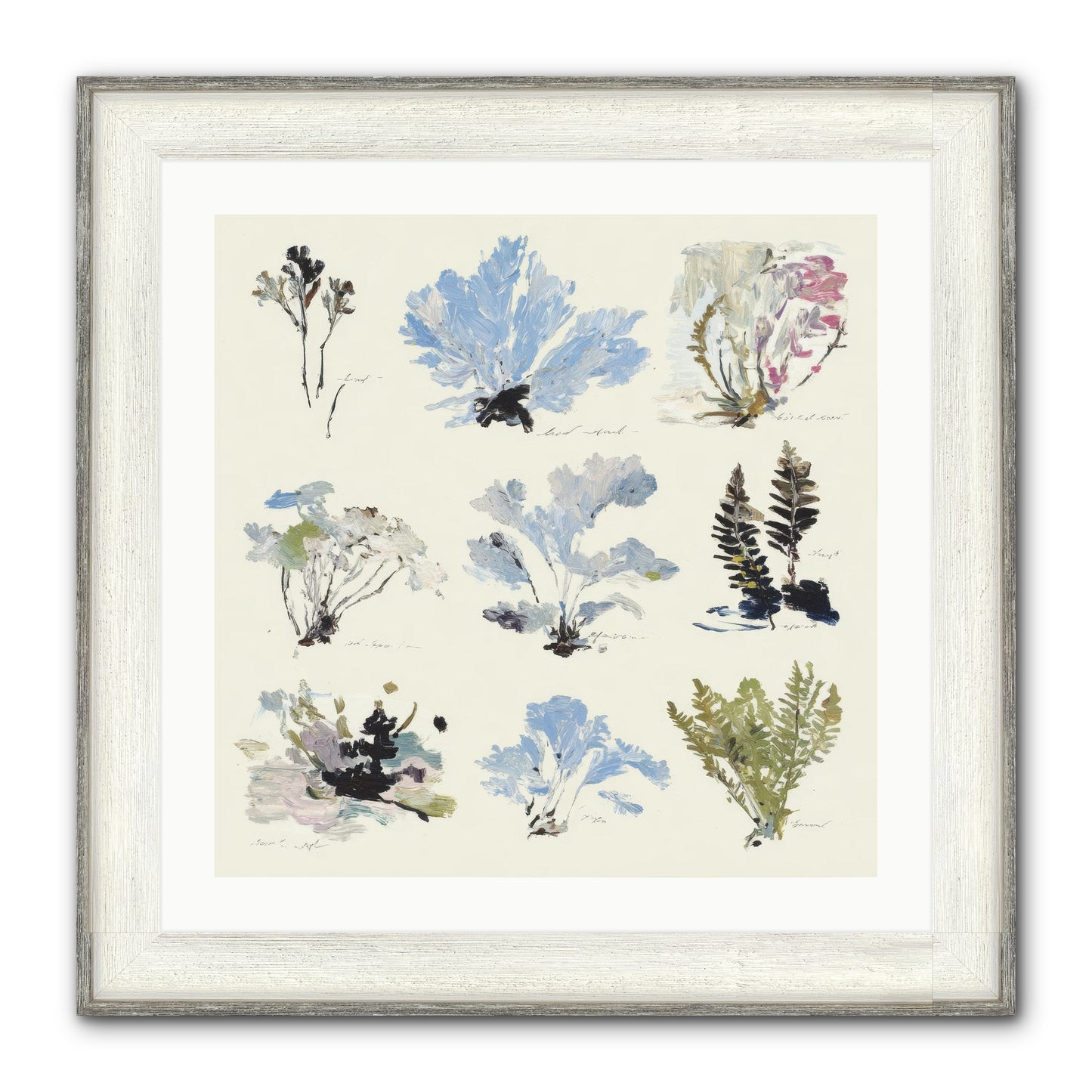 The Unfurling Chronicles No.2 Framed Print - Driftwood White 24x24