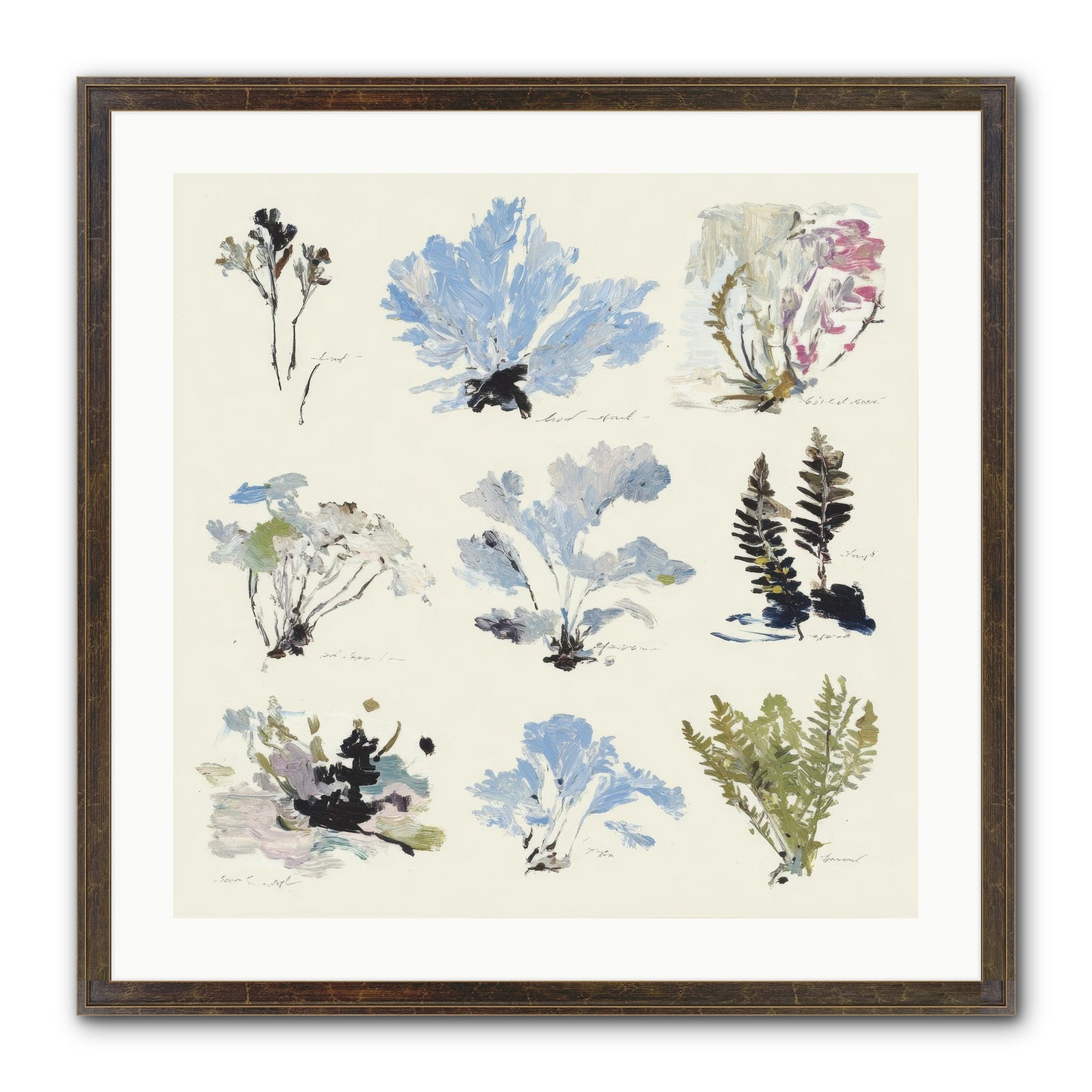 The Unfurling Chronicles No.2 Framed Print - Slimwoods Black/Gold 24x24