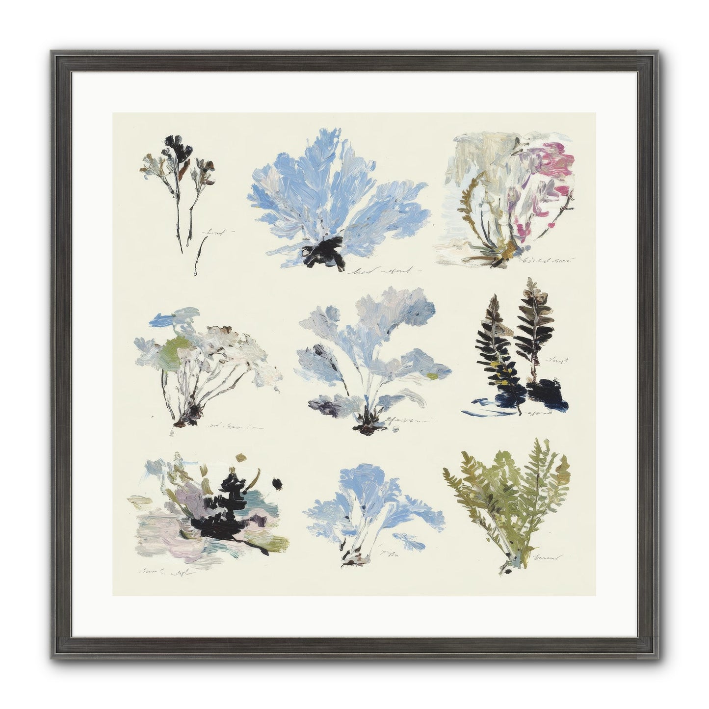 The Unfurling Chronicles No.2 Framed Print - Slimwoods Black/Silver 24x24