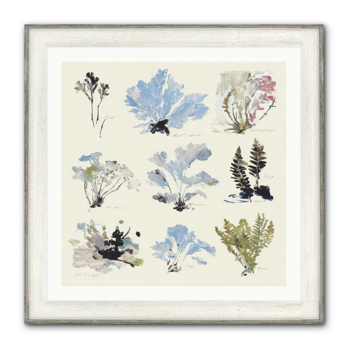 The Unfurling Chronicles No.2 Framed Print - Driftwood White 30x30