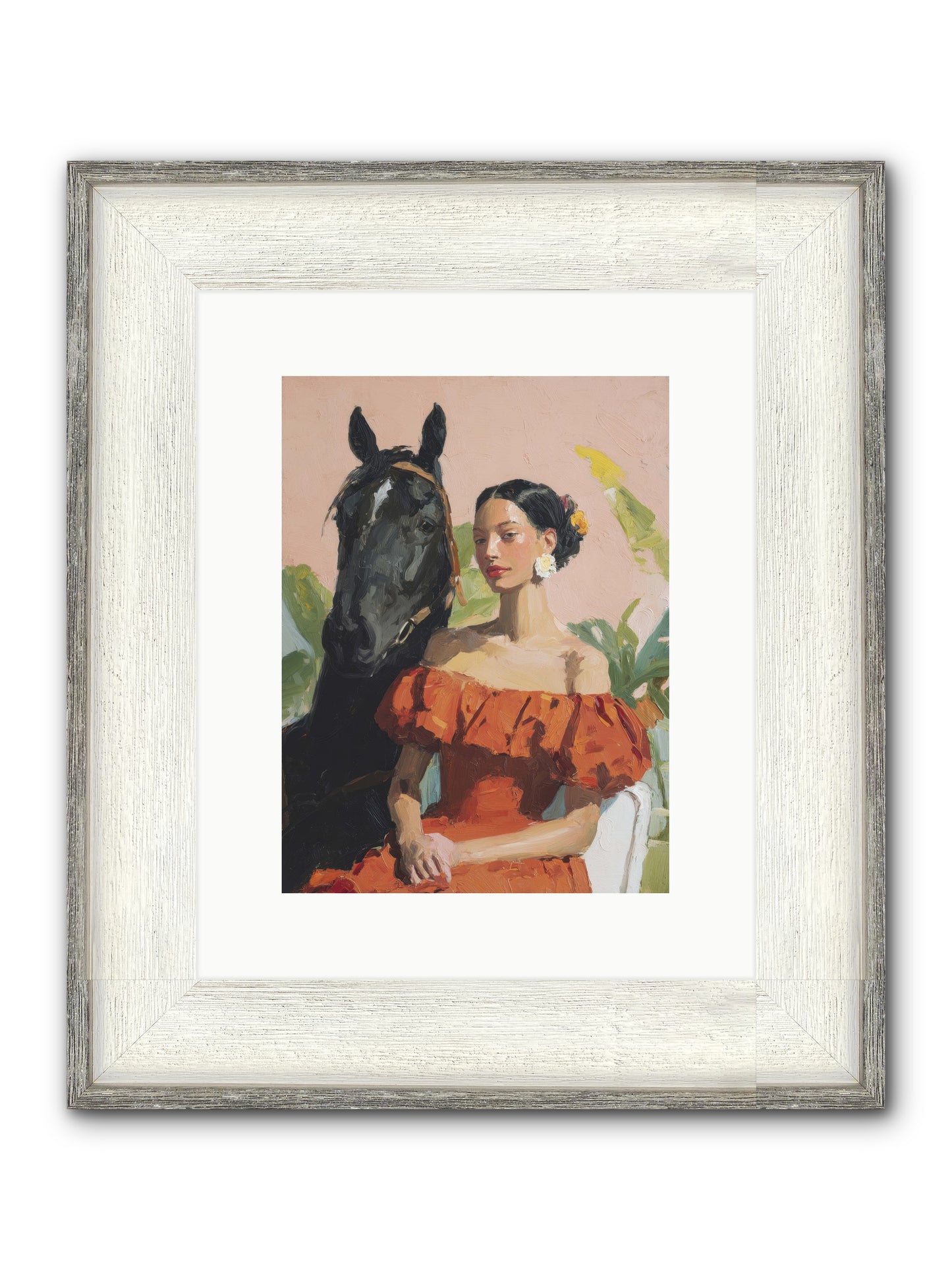 The Unraveling Of Distance Framed Print - Driftwood White 9x12