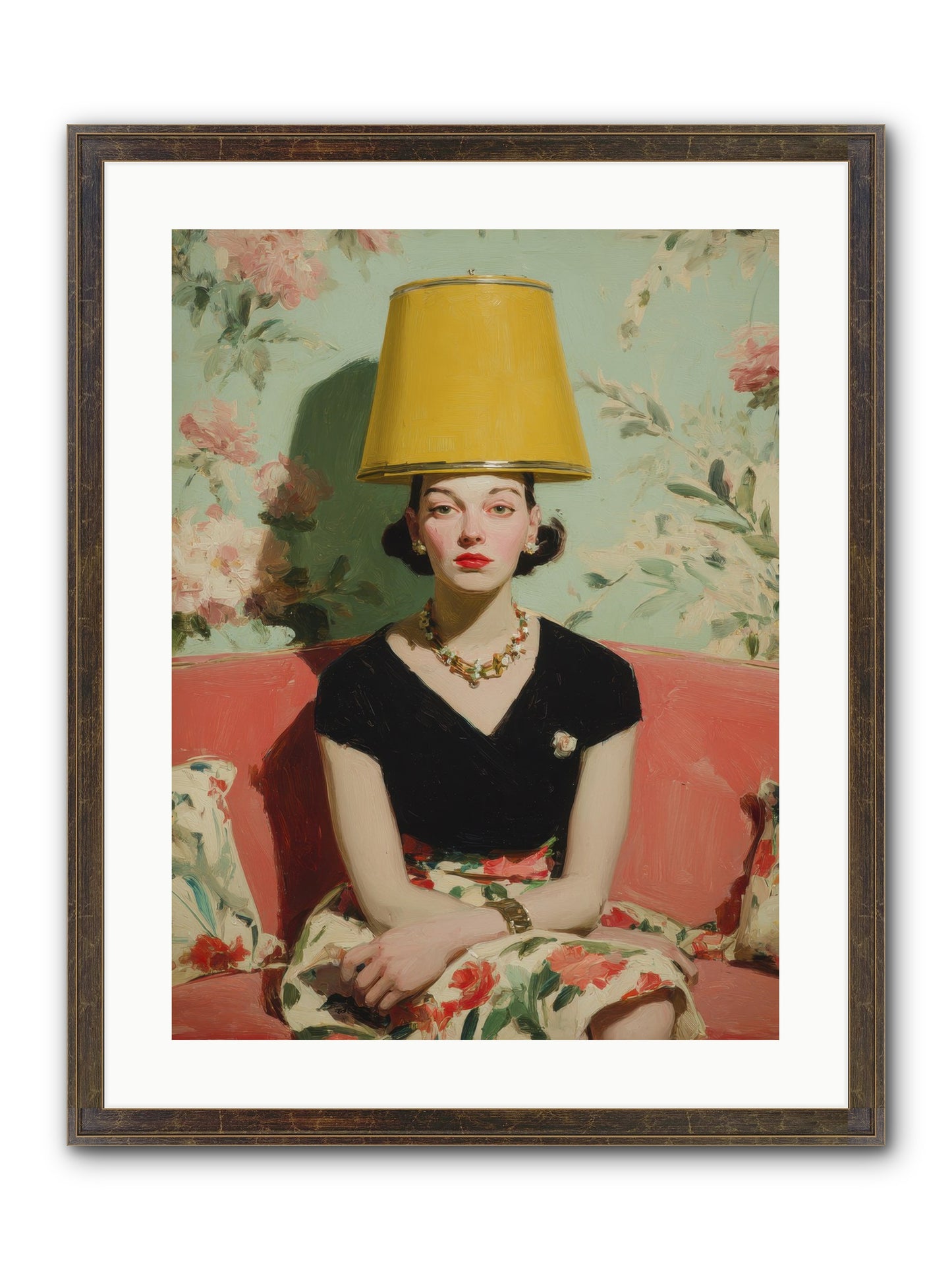 The Velvet Archive Framed Print - Slimwoods Black/Gold 18x24