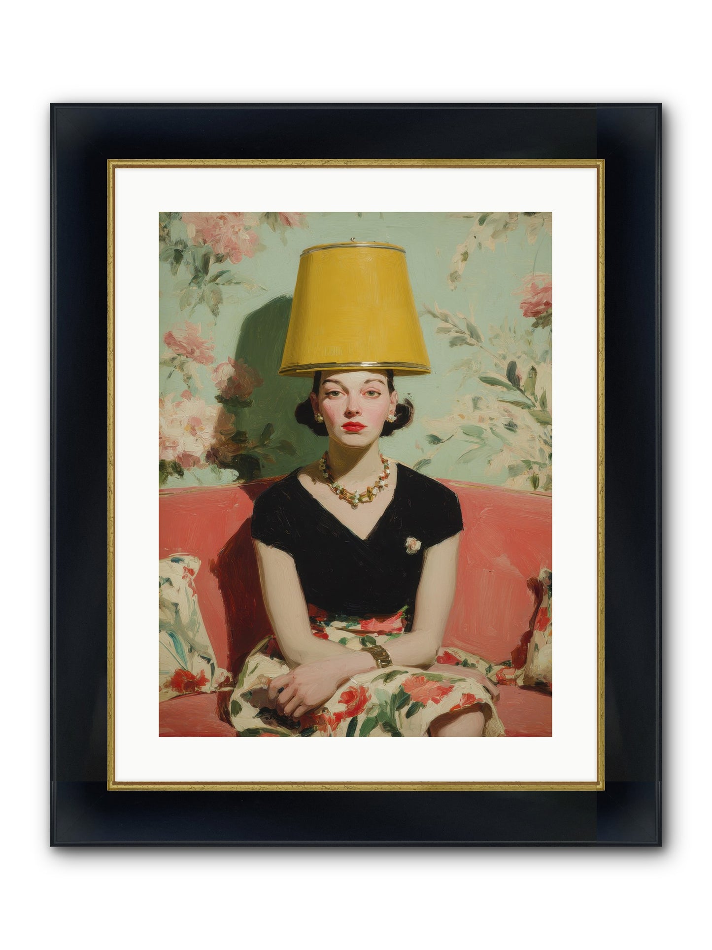 The Velvet Archive Framed Print - Wide Black w/Gold 18x24