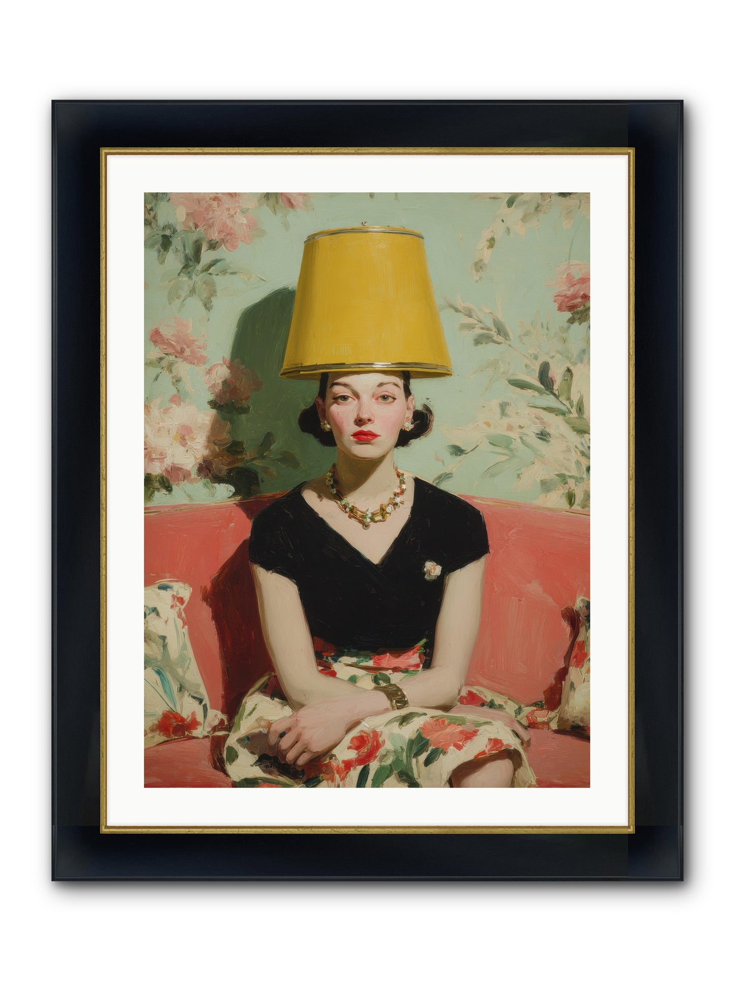 The Velvet Archive Framed Print - Wide Black w/Gold 24x32