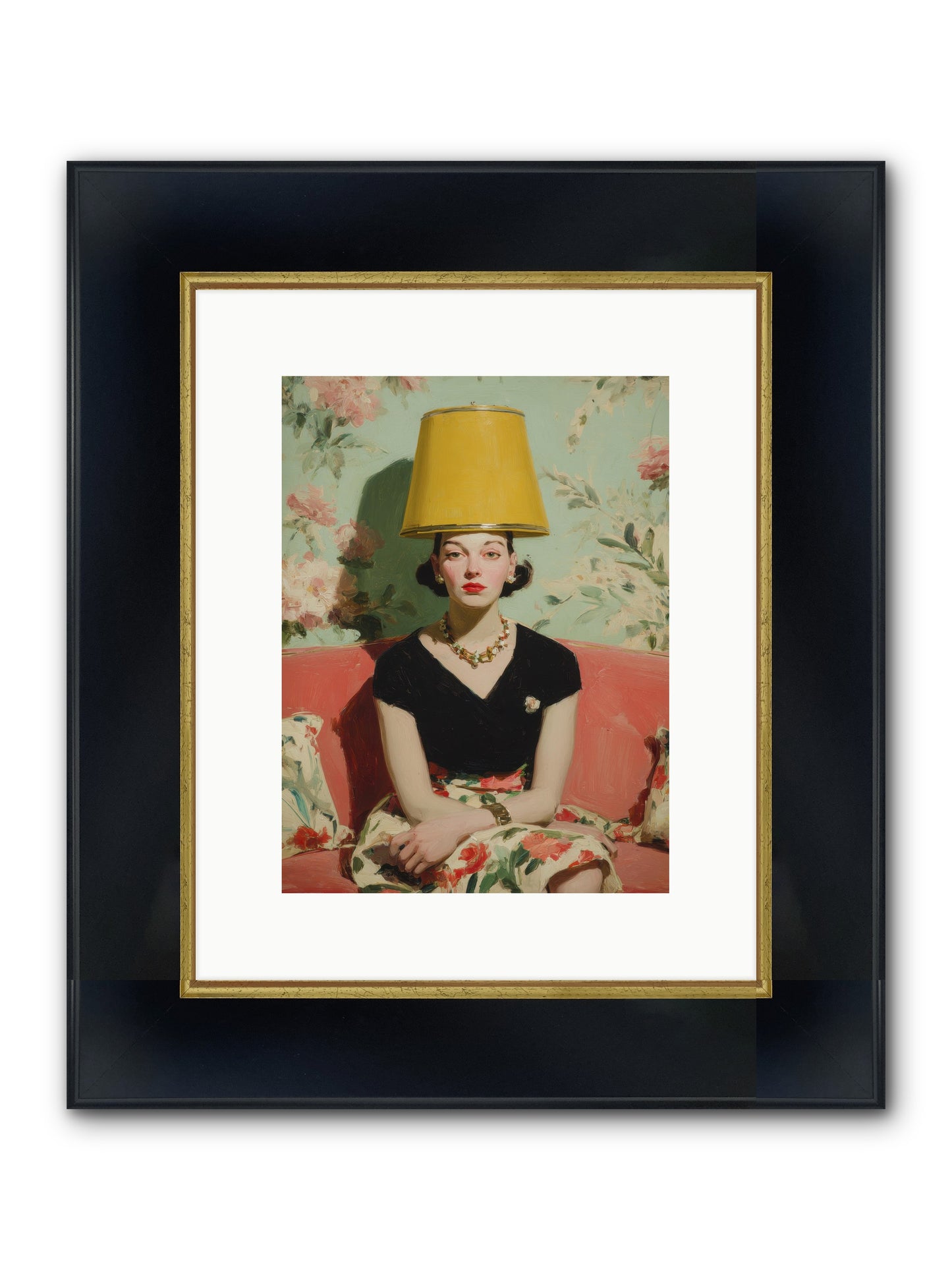 The Velvet Archive Framed Print - Wide Black w/Gold 9x12