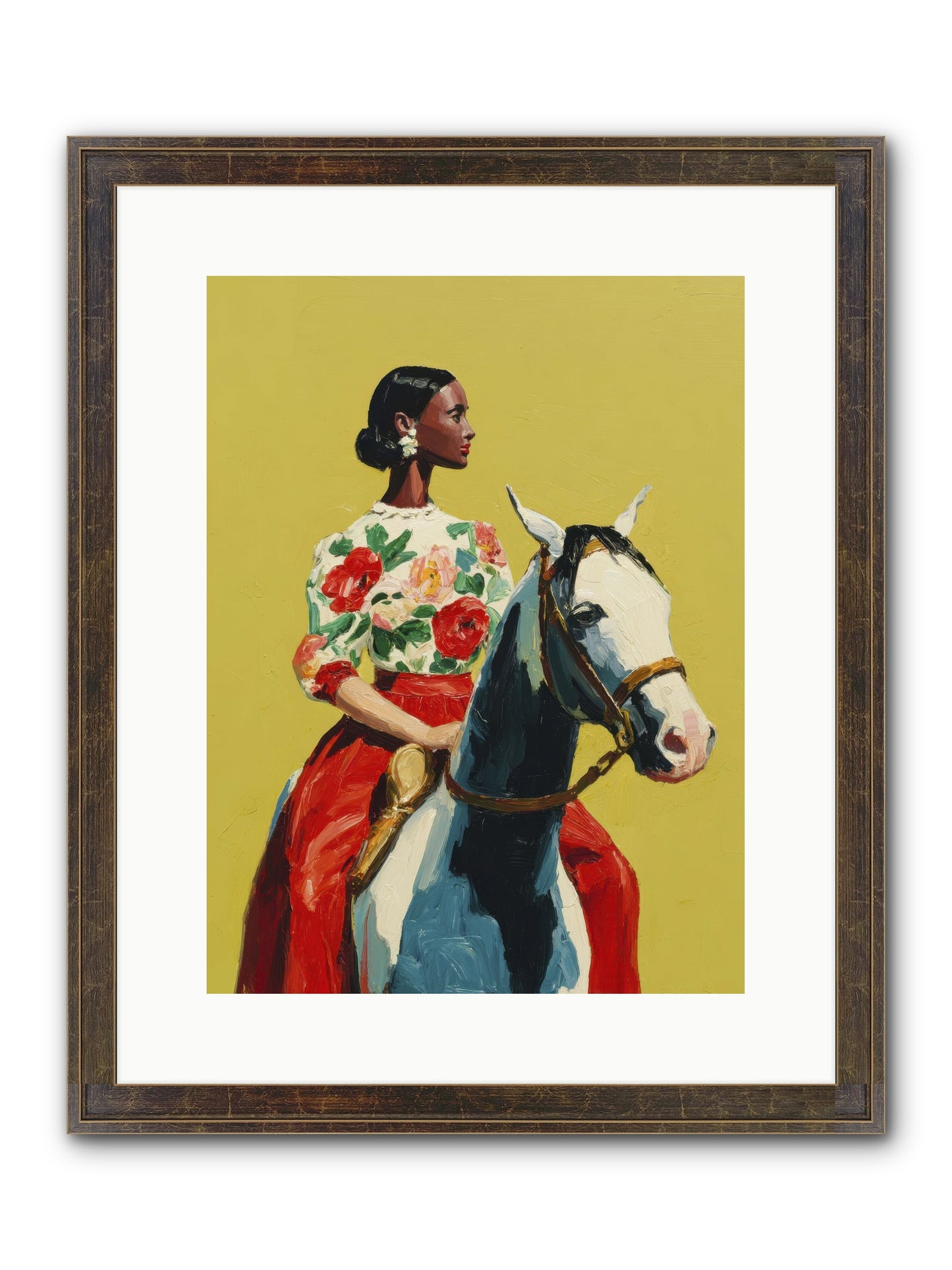The Velvet Knowing Framed Print - Slimwoods Black/Gold 12x16