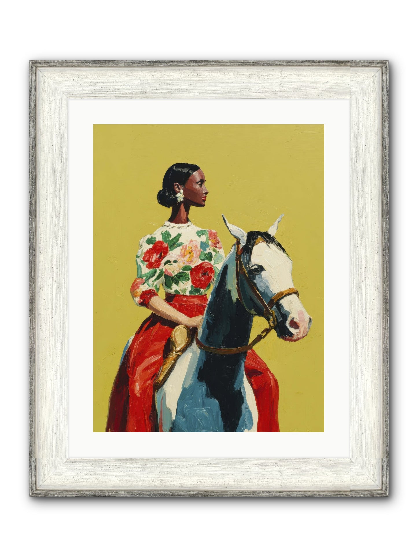 The Velvet Knowing Framed Print - Driftwood White 18x24