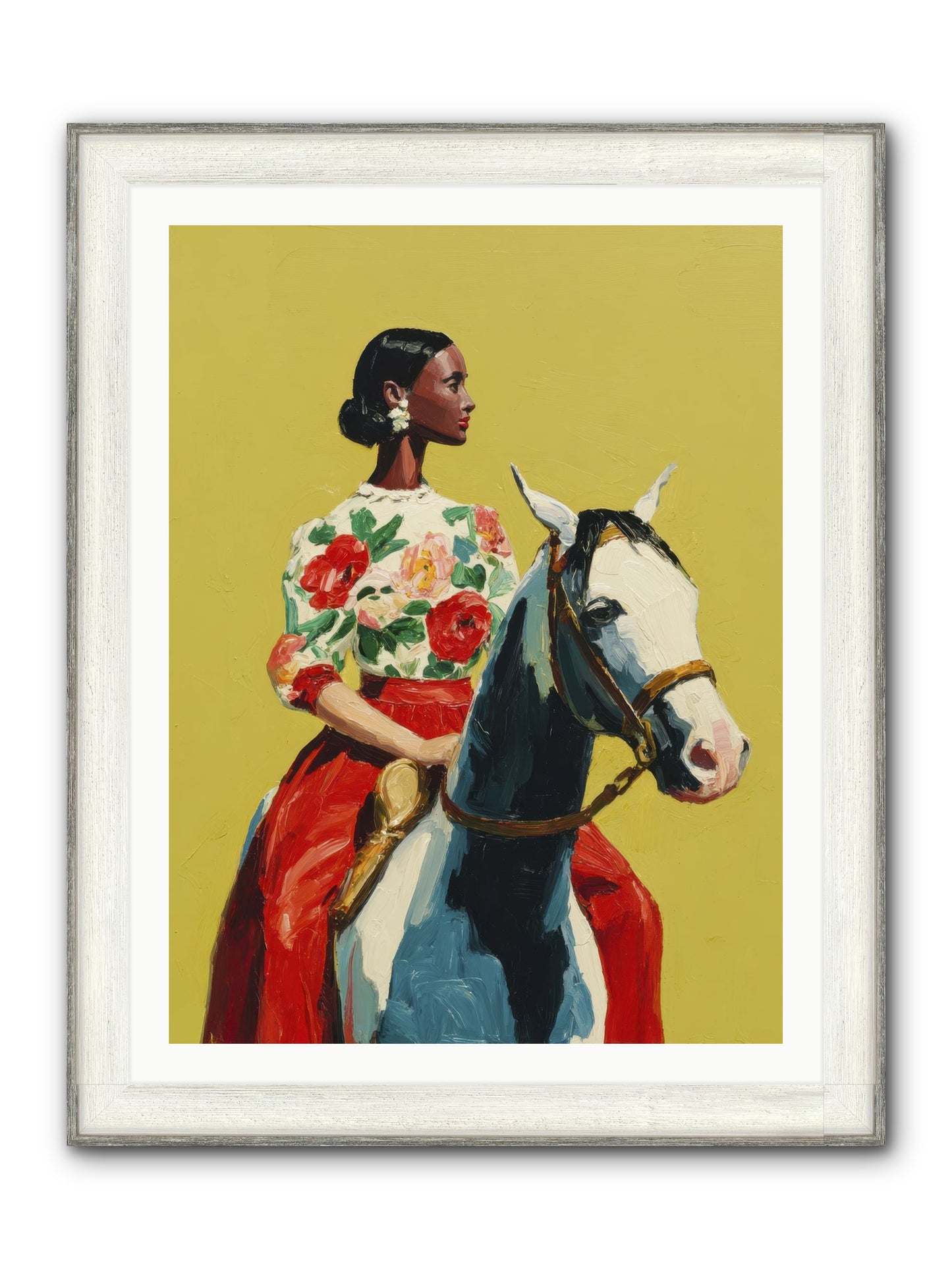 The Velvet Knowing Framed Print - Driftwood White 30x40