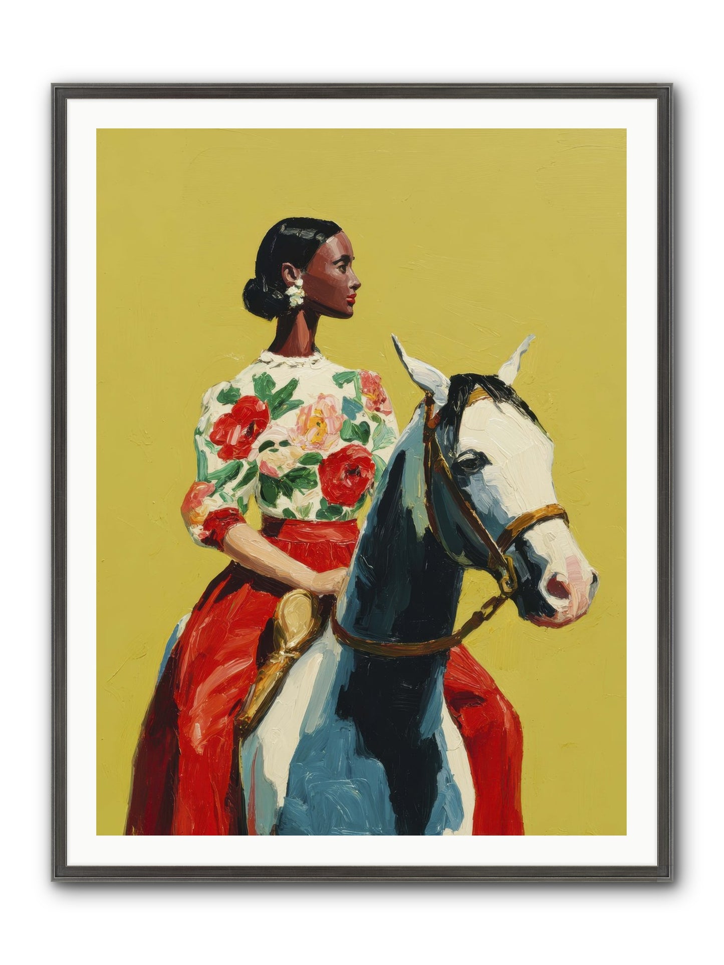 The Velvet Knowing Framed Print - Slimwoods Black/Silver 36x48