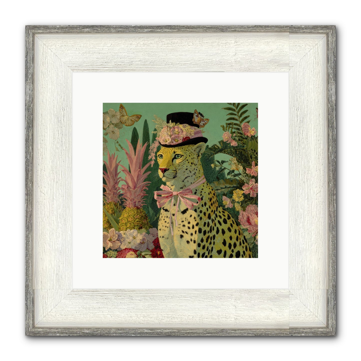 The Velvet Ledger Framed Print - Driftwood White 10x10