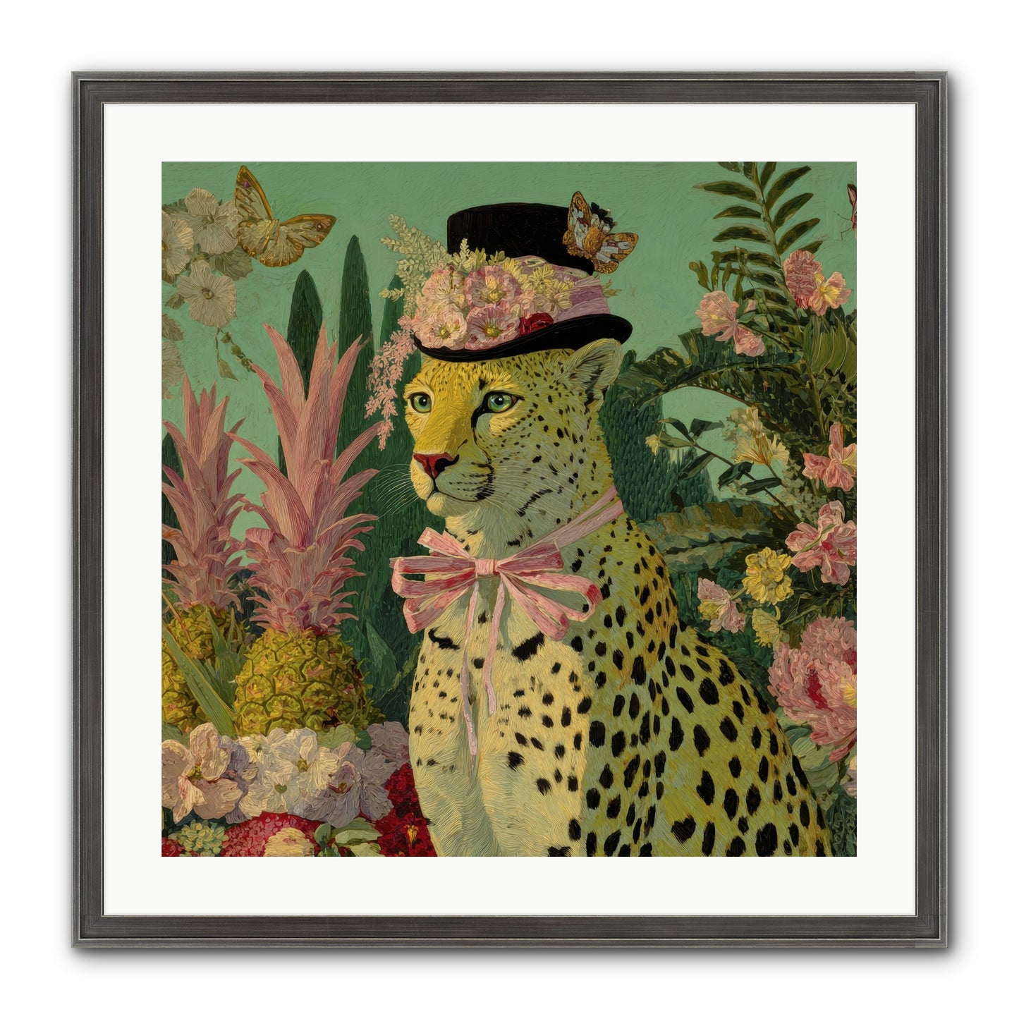 The Velvet Ledger Framed Print - Slimwoods Black/Silver 24x24