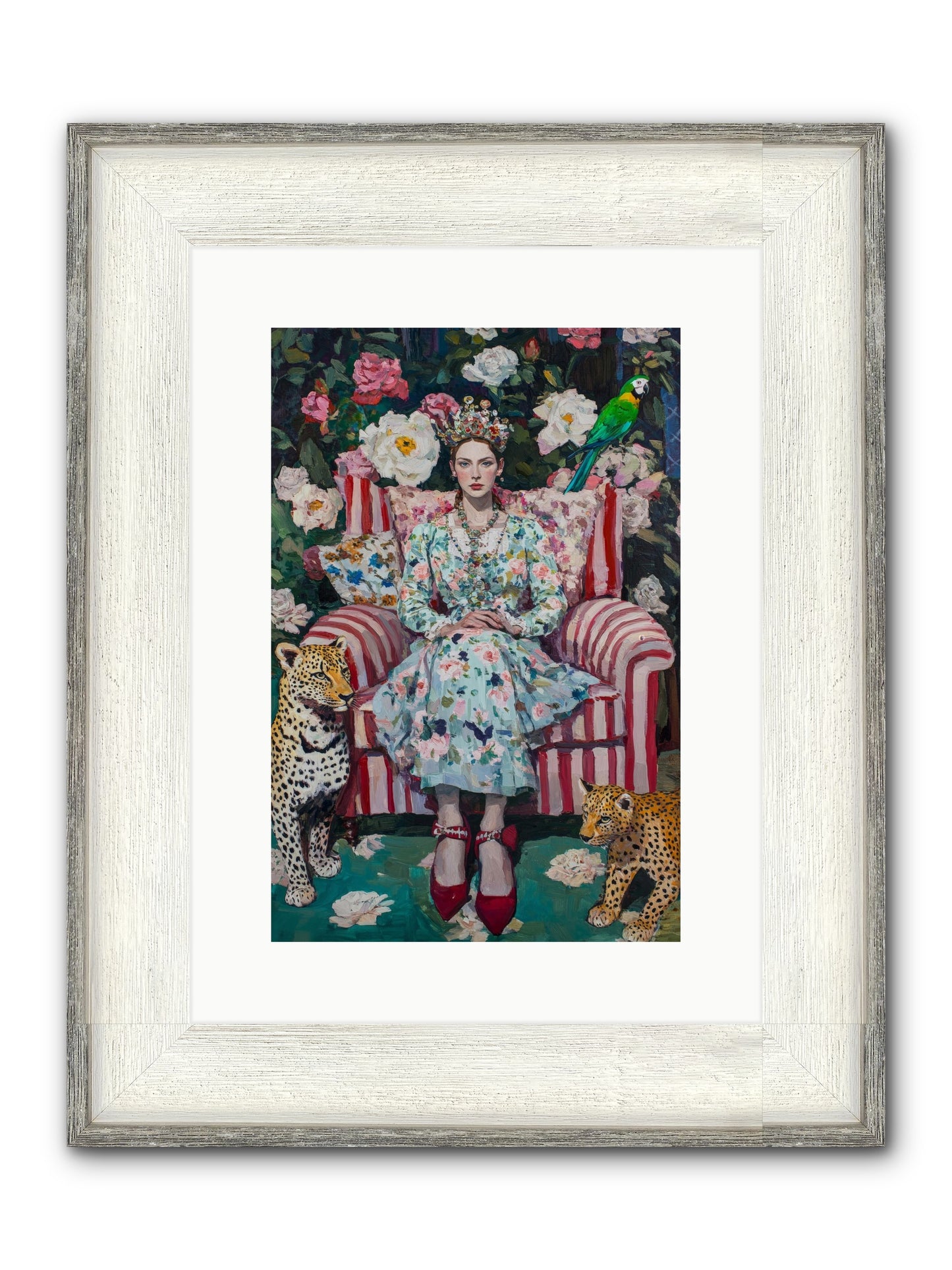 The Velvet Light Framed Print - Driftwood White 10x15