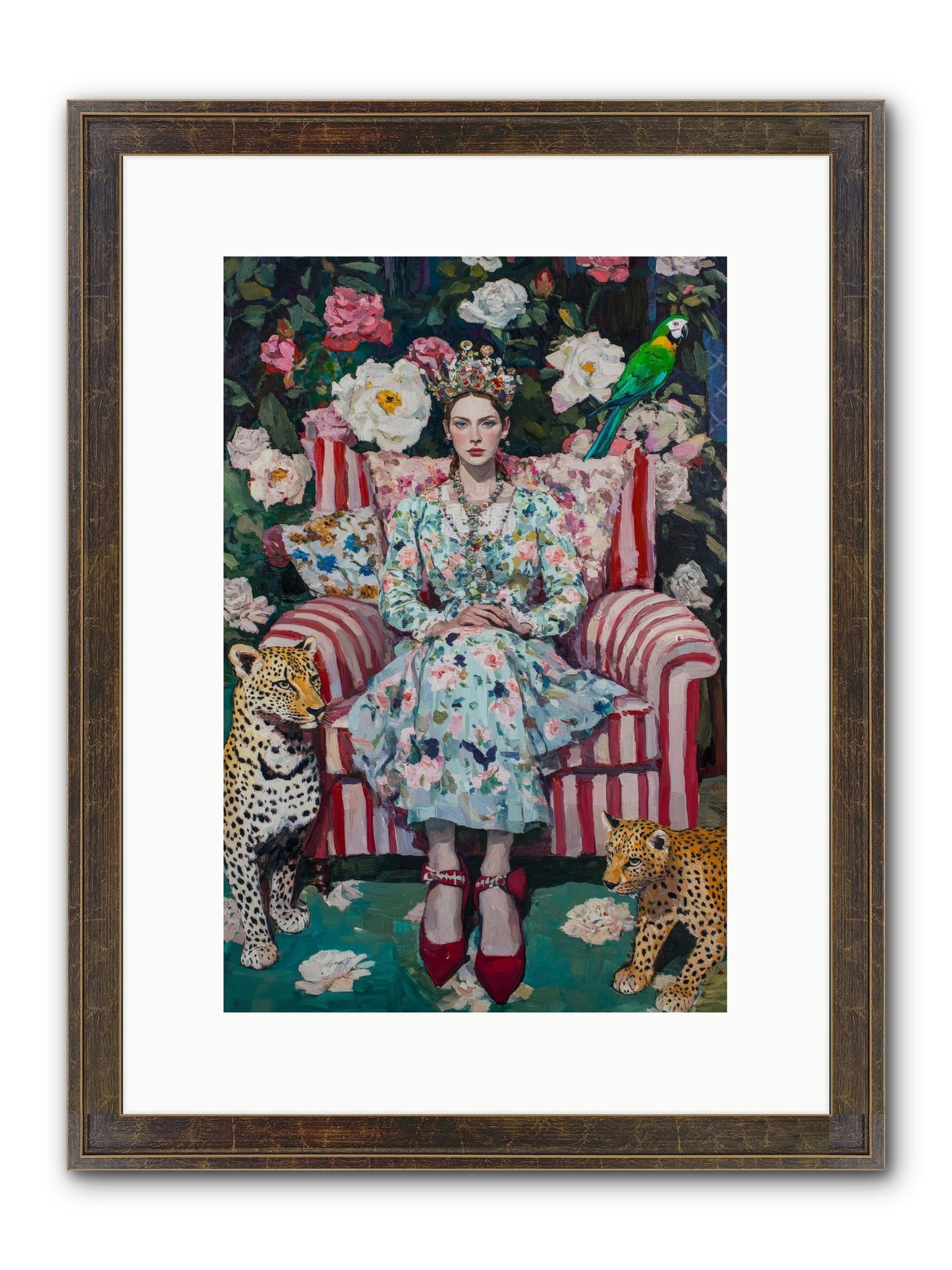 The Velvet Light Framed Print - Slimwoods Black/Gold 10x15