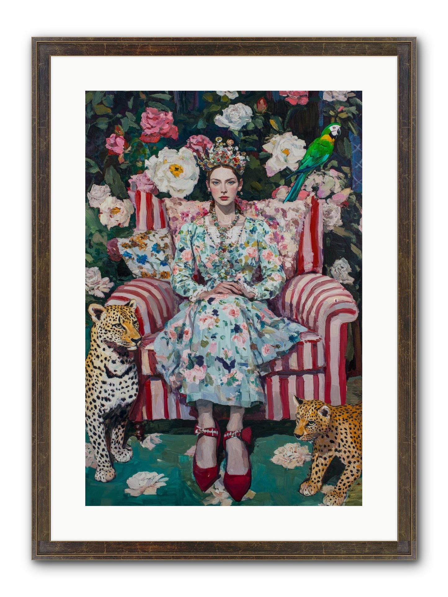 The Velvet Light Framed Print - Slimwoods Black/Gold 16x24