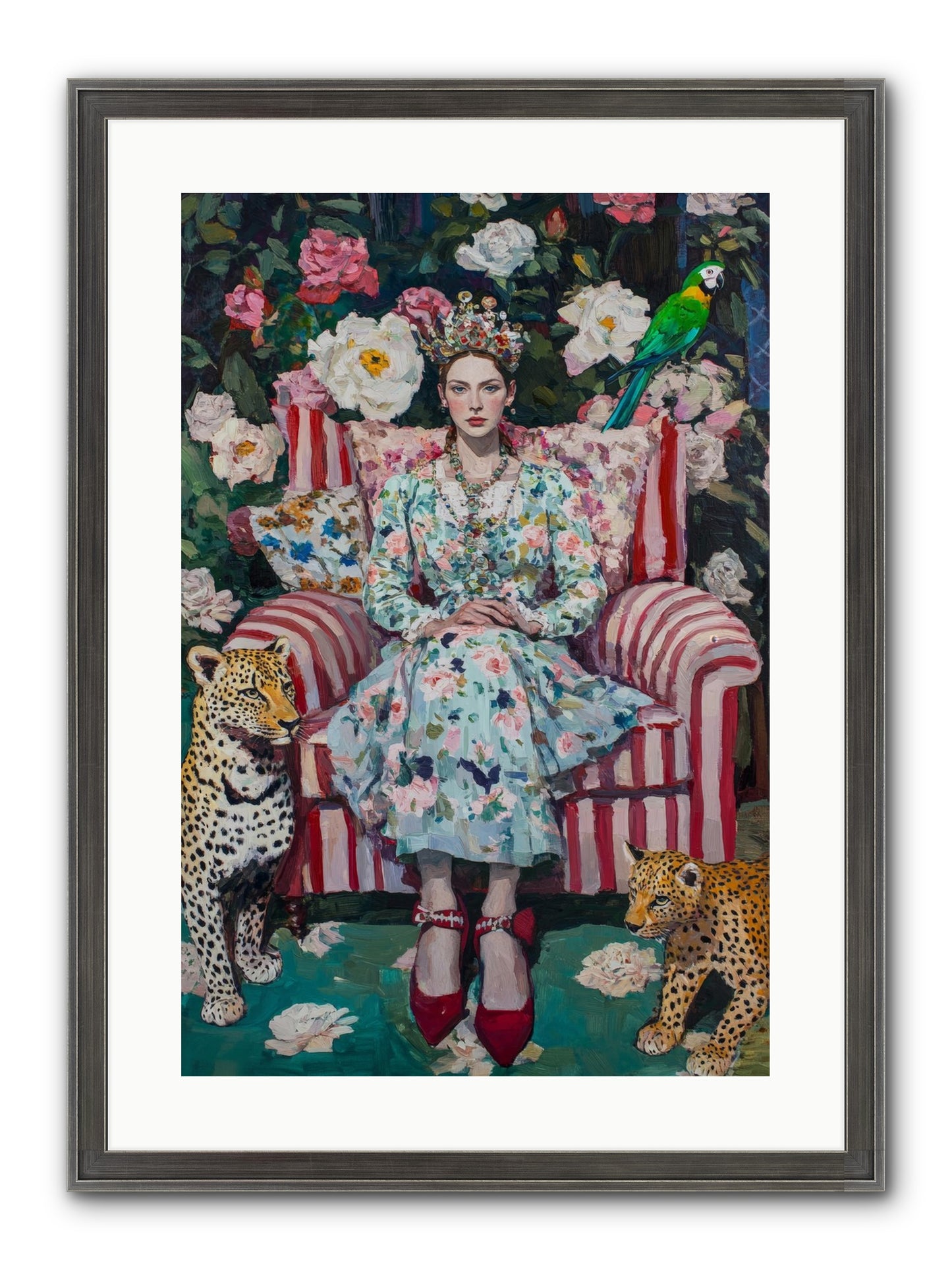 The Velvet Light Framed Print - Slimwoods Black/Silver 16x24