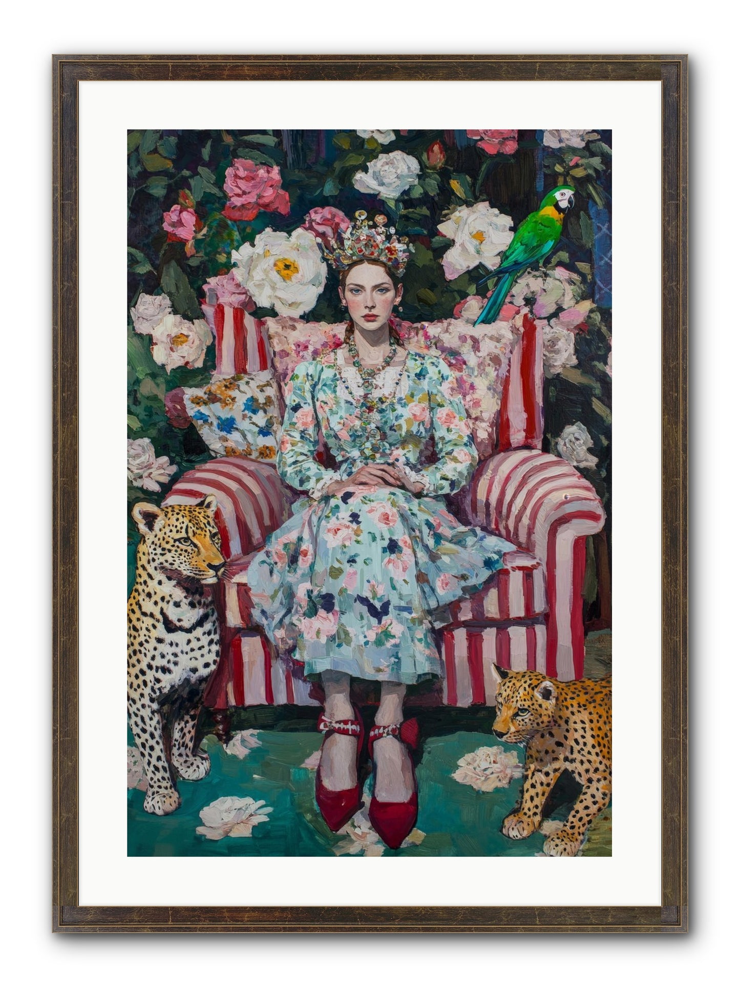 The Velvet Light Framed Print - Slimwoods Black/Gold 20x30