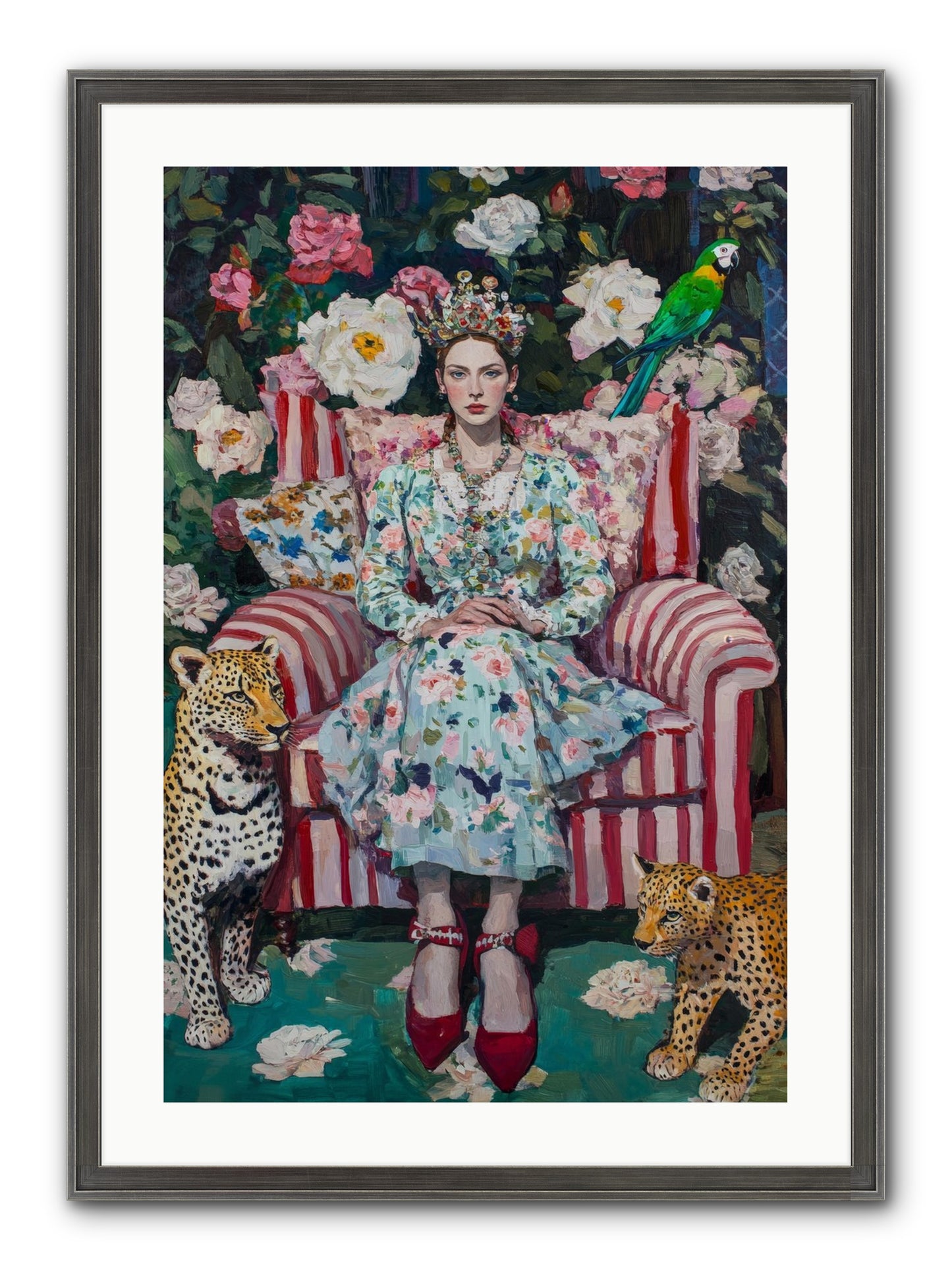 The Velvet Light Framed Print - Slimwoods Black/Silver 20x30