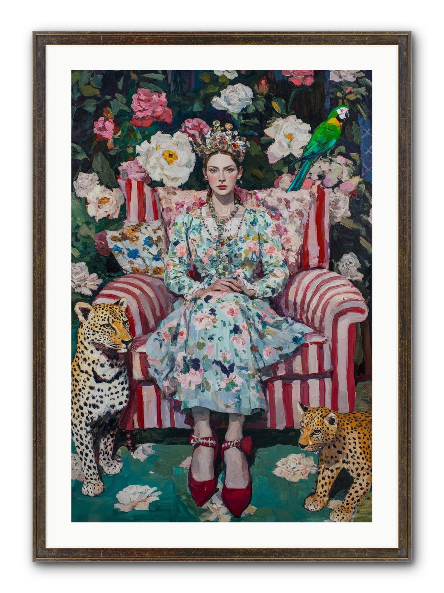The Velvet Light Framed Print - Slimwoods Black/Gold 24x36