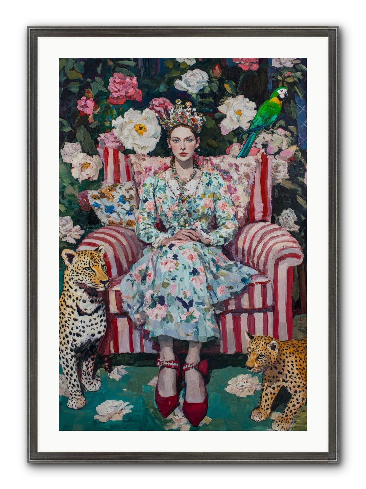 The Velvet Light Framed Print - Slimwoods Black/Silver 24x36