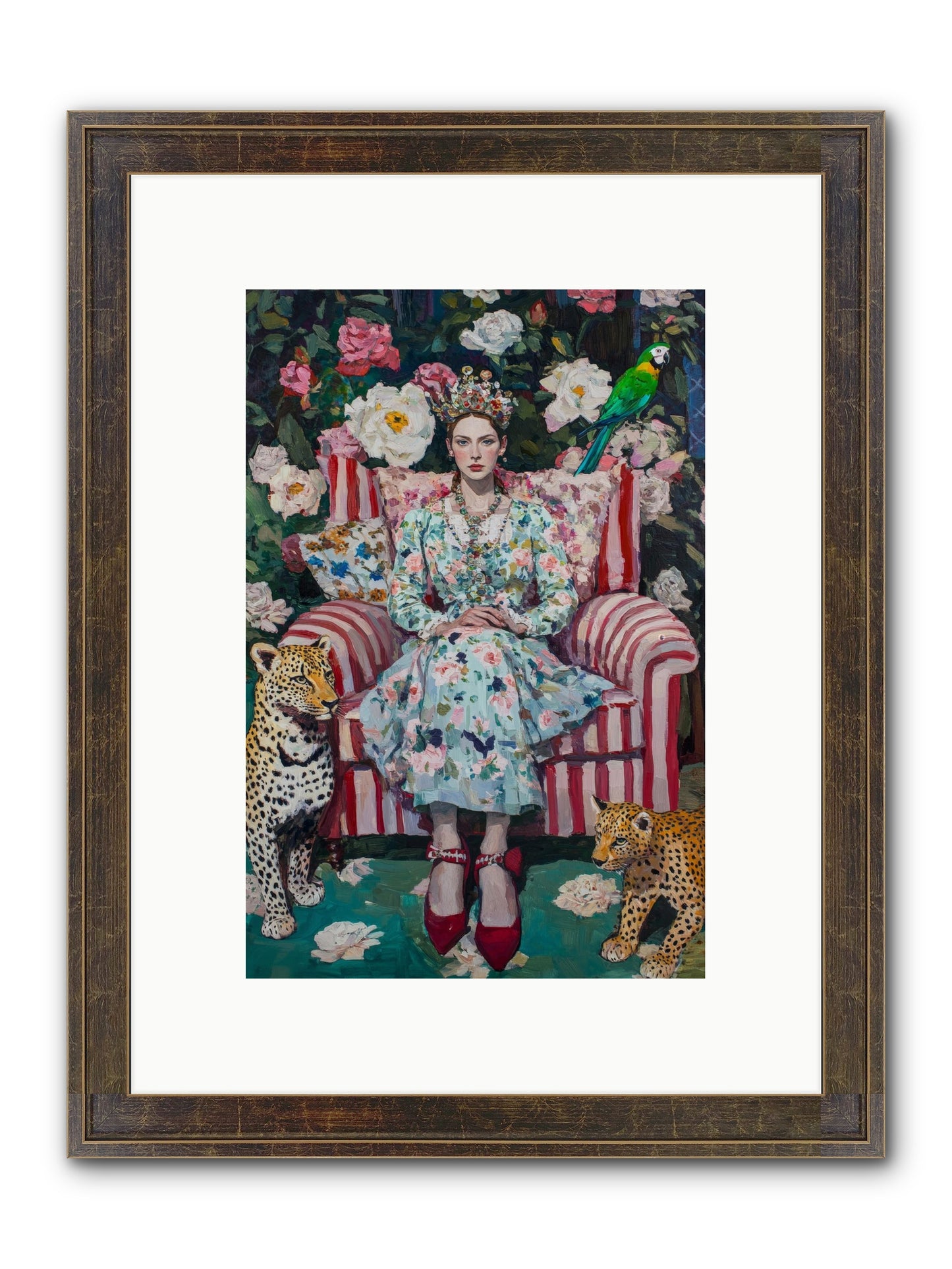 The Velvet Light Framed Print - Slimwoods Black/Gold 8x12