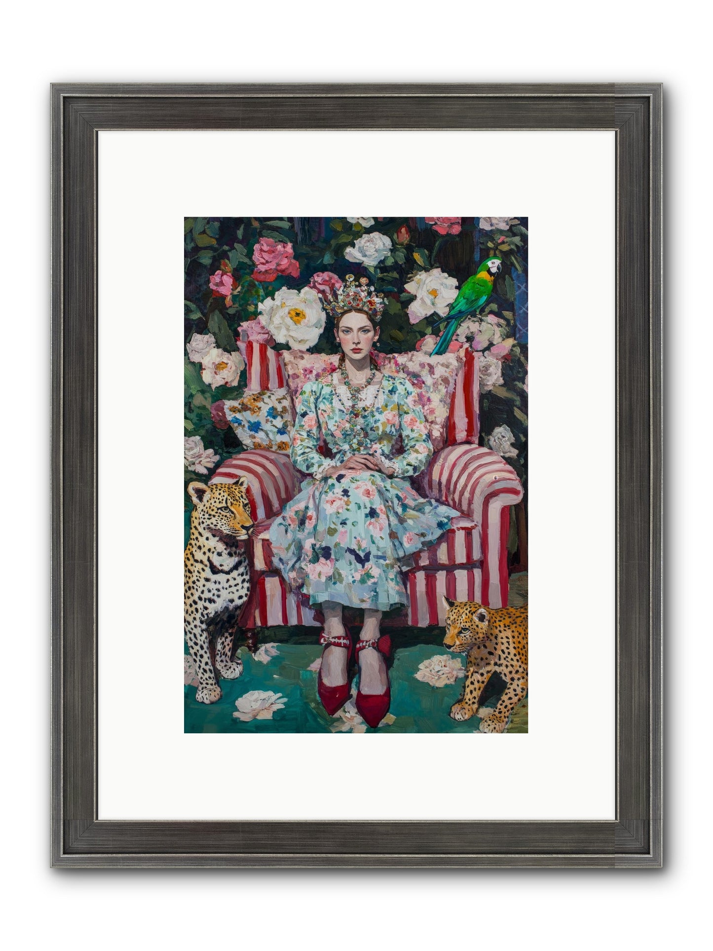 The Velvet Light Framed Print - Slimwoods Black/Silver 8x12