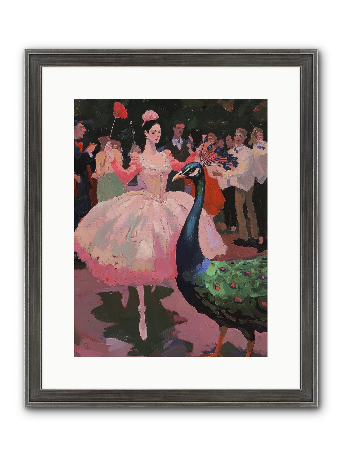 The Velvet Meridian Framed Print - Slimwoods Black/Silver 12x16