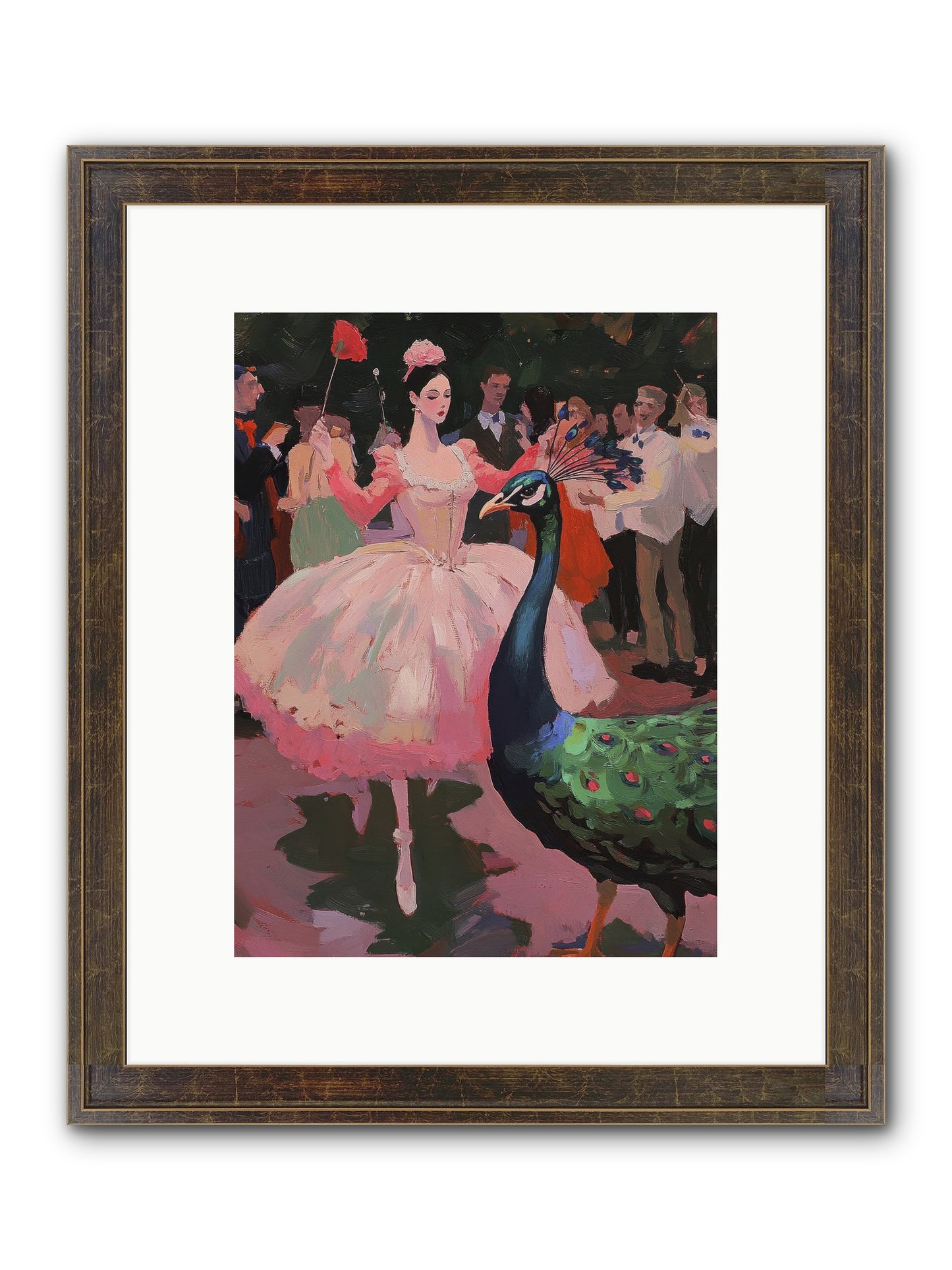 The Velvet Meridian Framed Print - Slimwoods Black/Gold 9x12