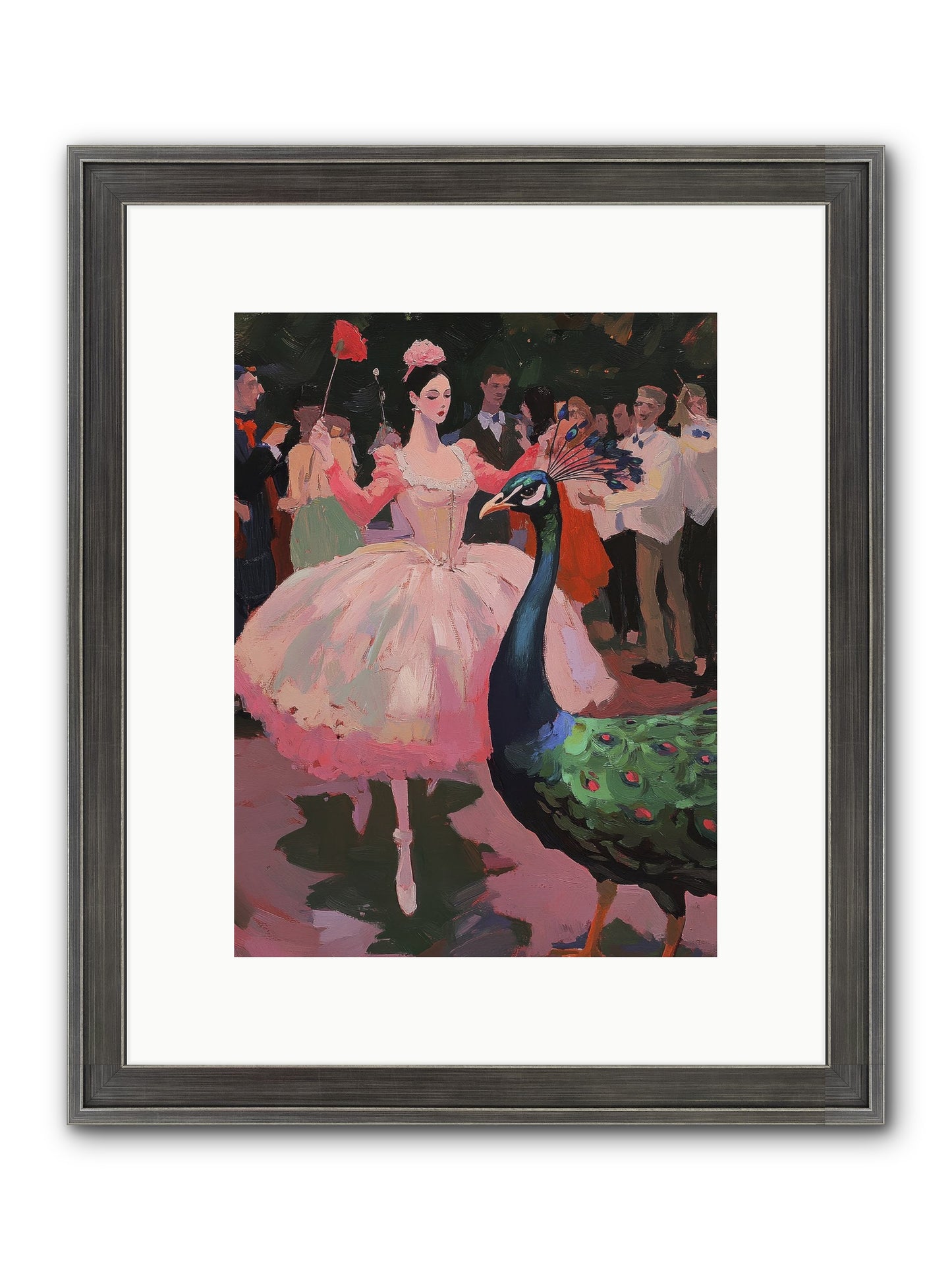 The Velvet Meridian Framed Print - Slimwoods Black/Silver 9x12