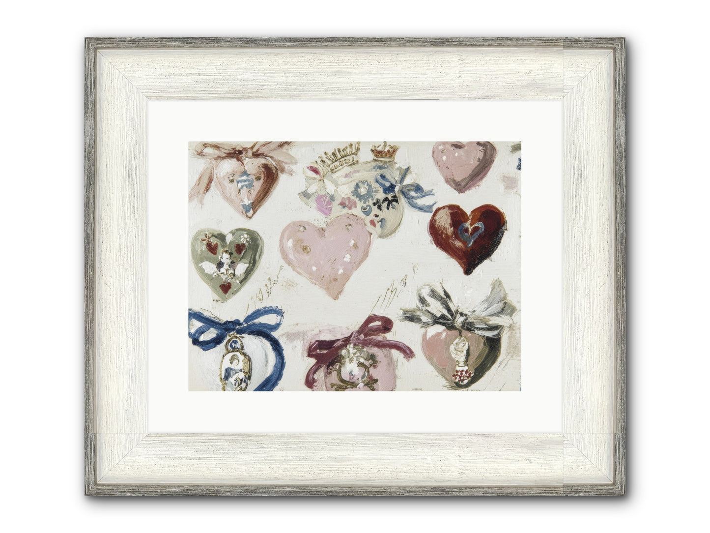 The Velvet Note Framed Print - Driftwood White 16x12