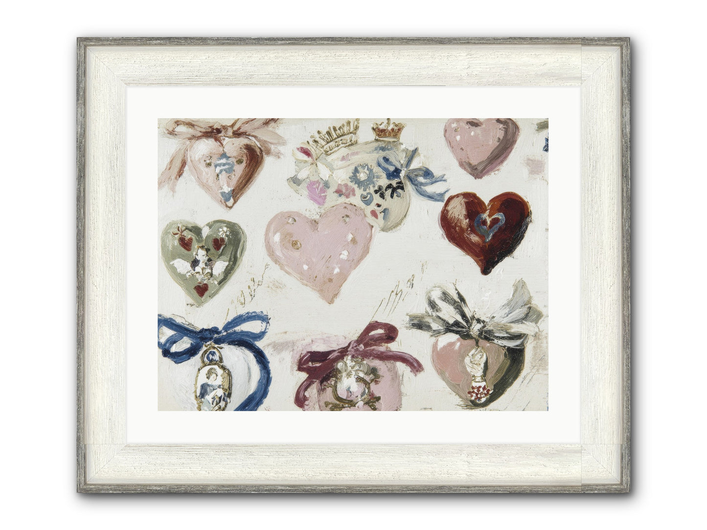The Velvet Note Framed Print - Driftwood White 24x18