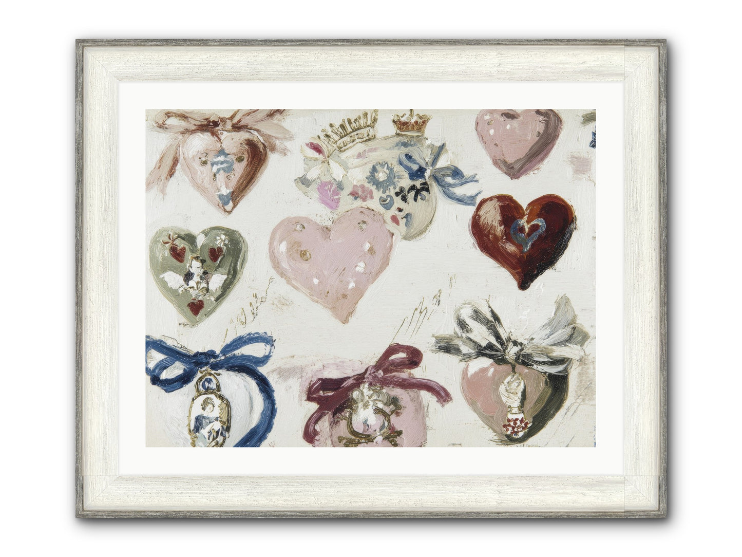 The Velvet Note Framed Print - Driftwood White 32x24