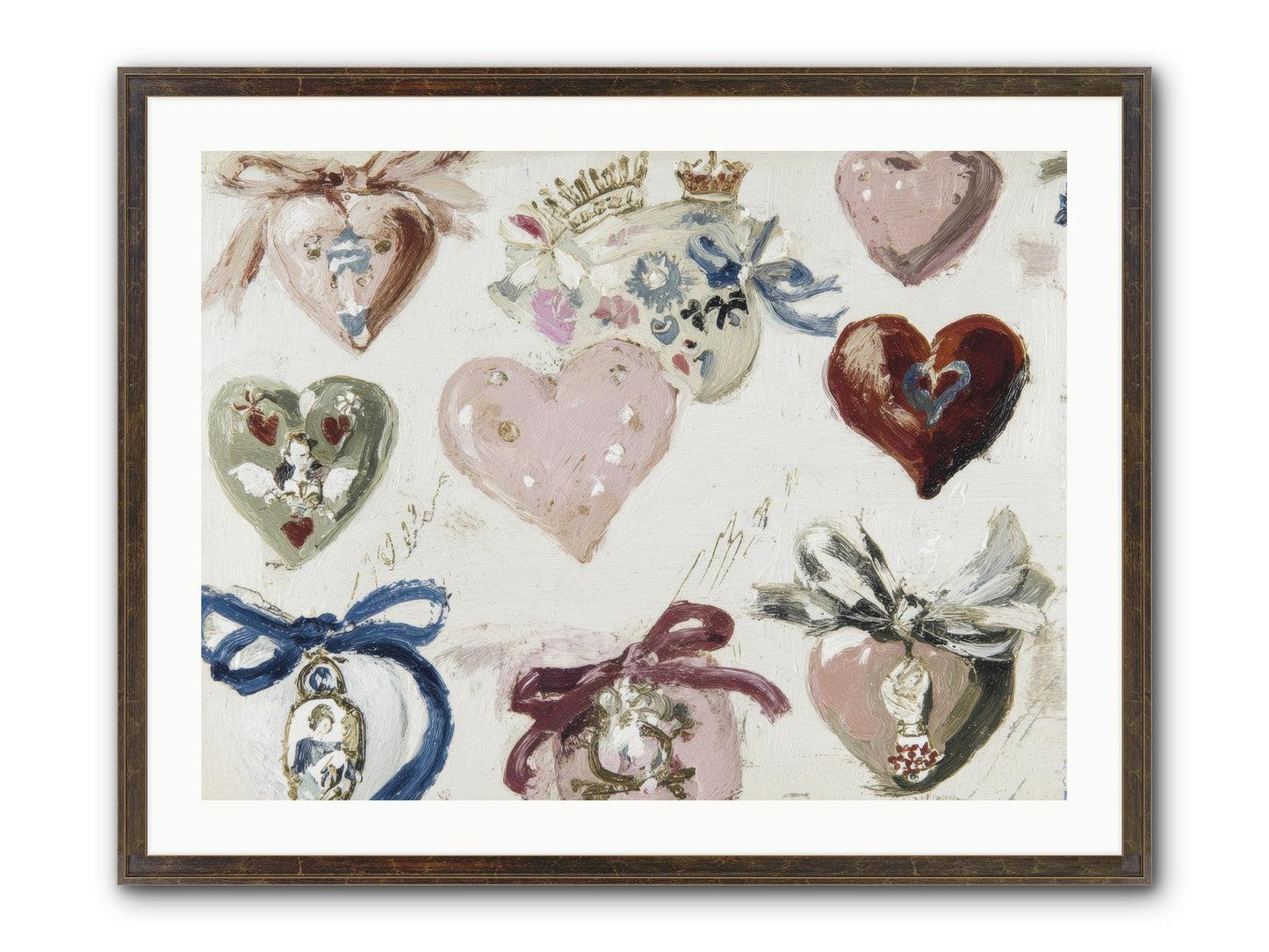The Velvet Note Framed Print - Slimwoods Black/Gold 32x24