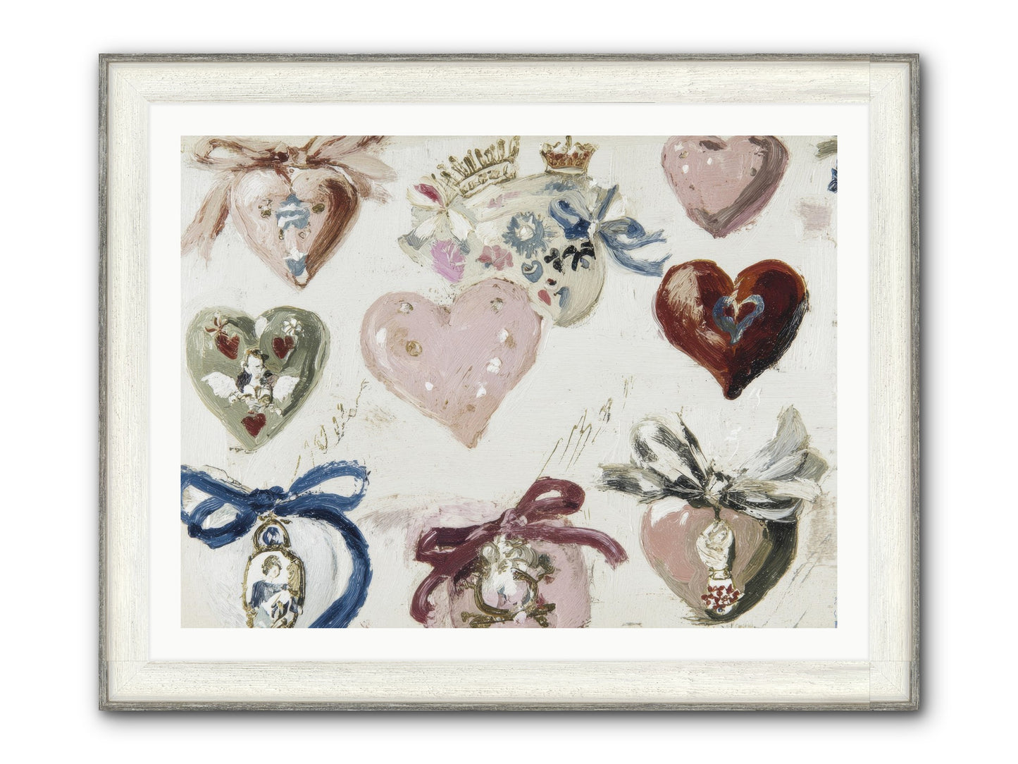 The Velvet Note Framed Print - Driftwood White 40x30