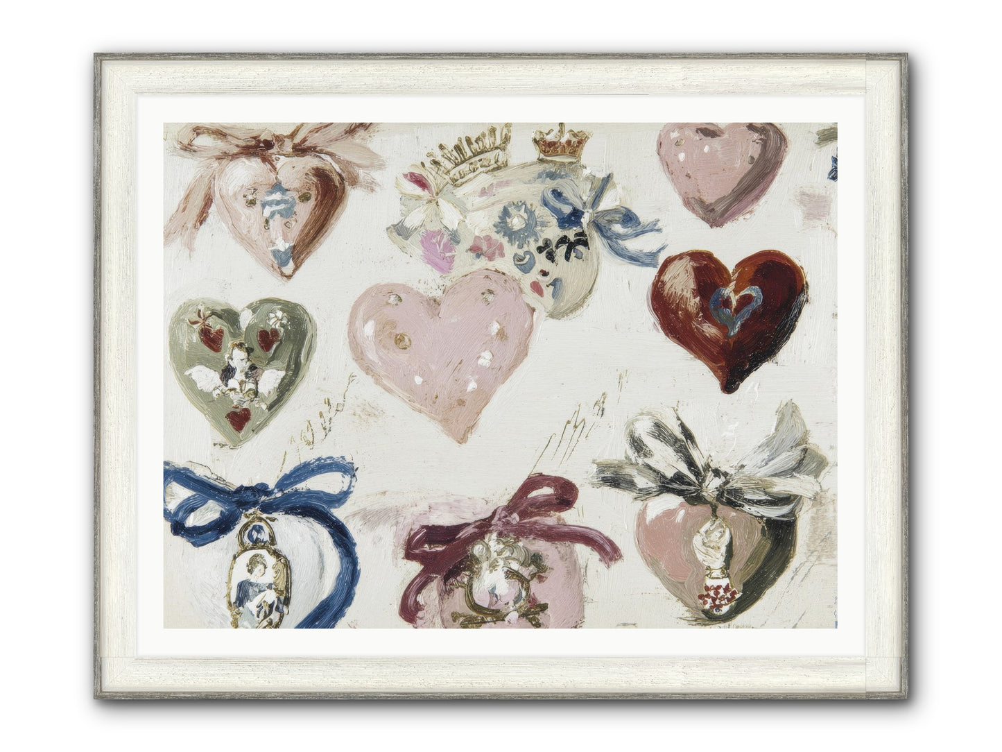 The Velvet Note Framed Print - Driftwood White 48x36
