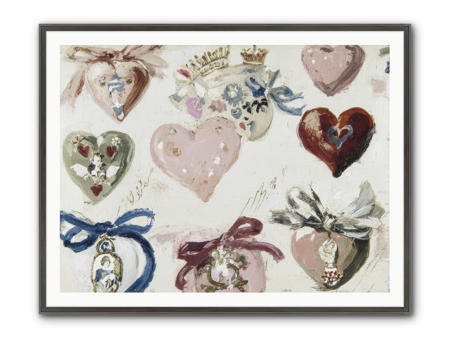 The Velvet Note Framed Print - Slimwoods Black/Silver 48x36