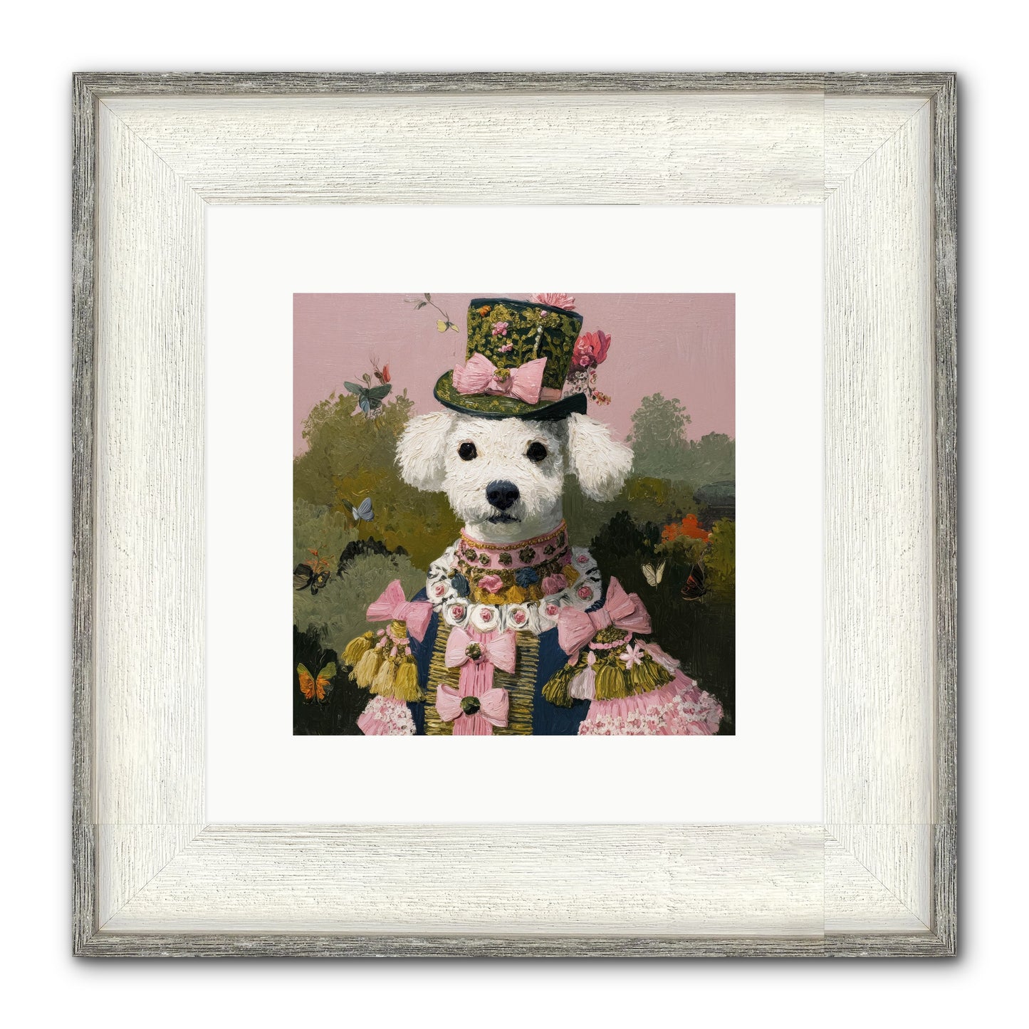 The Velvet Parlour Framed Print - Driftwood White 10x10