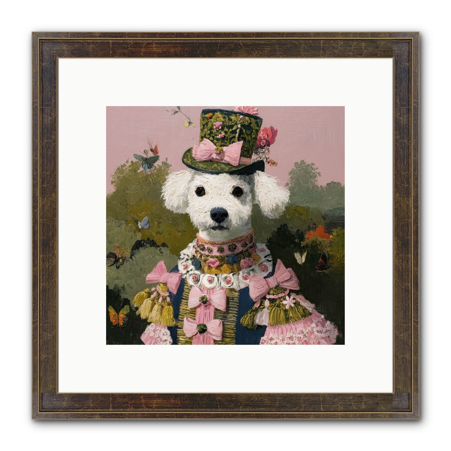 The Velvet Parlour Framed Print - Slimwoods Black/Gold 10x10
