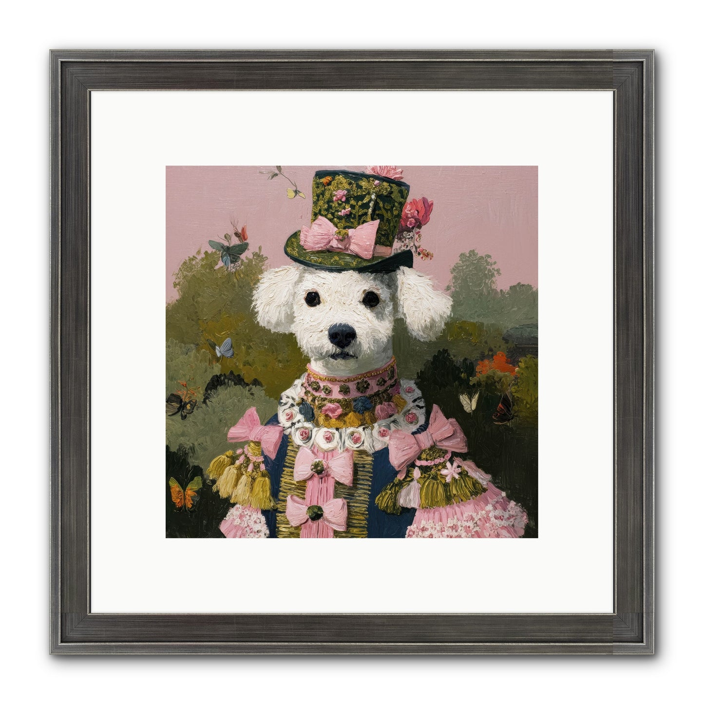 The Velvet Parlour Framed Print - Slimwoods Black/Silver 10x10