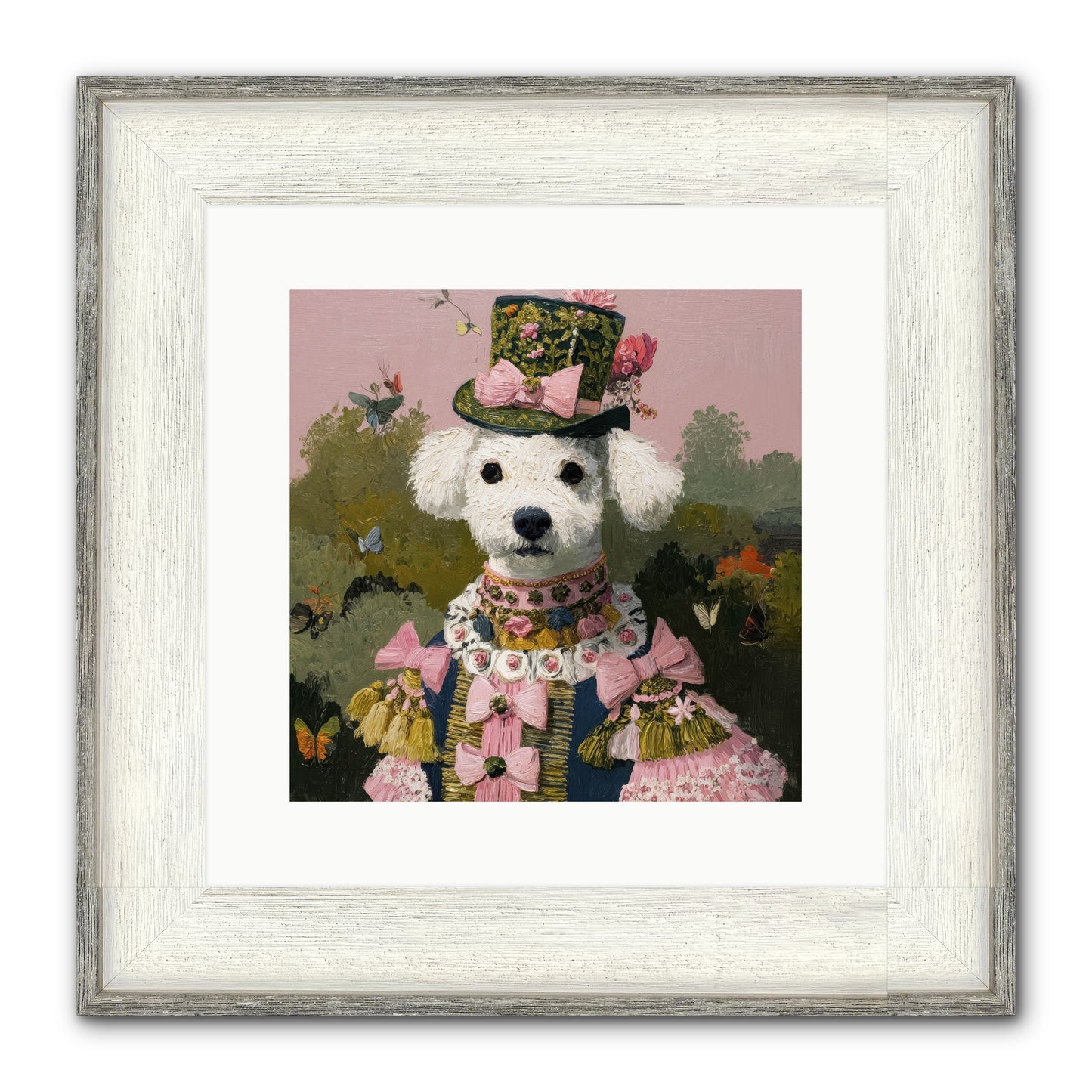The Velvet Parlour Framed Print - Driftwood White 12x12