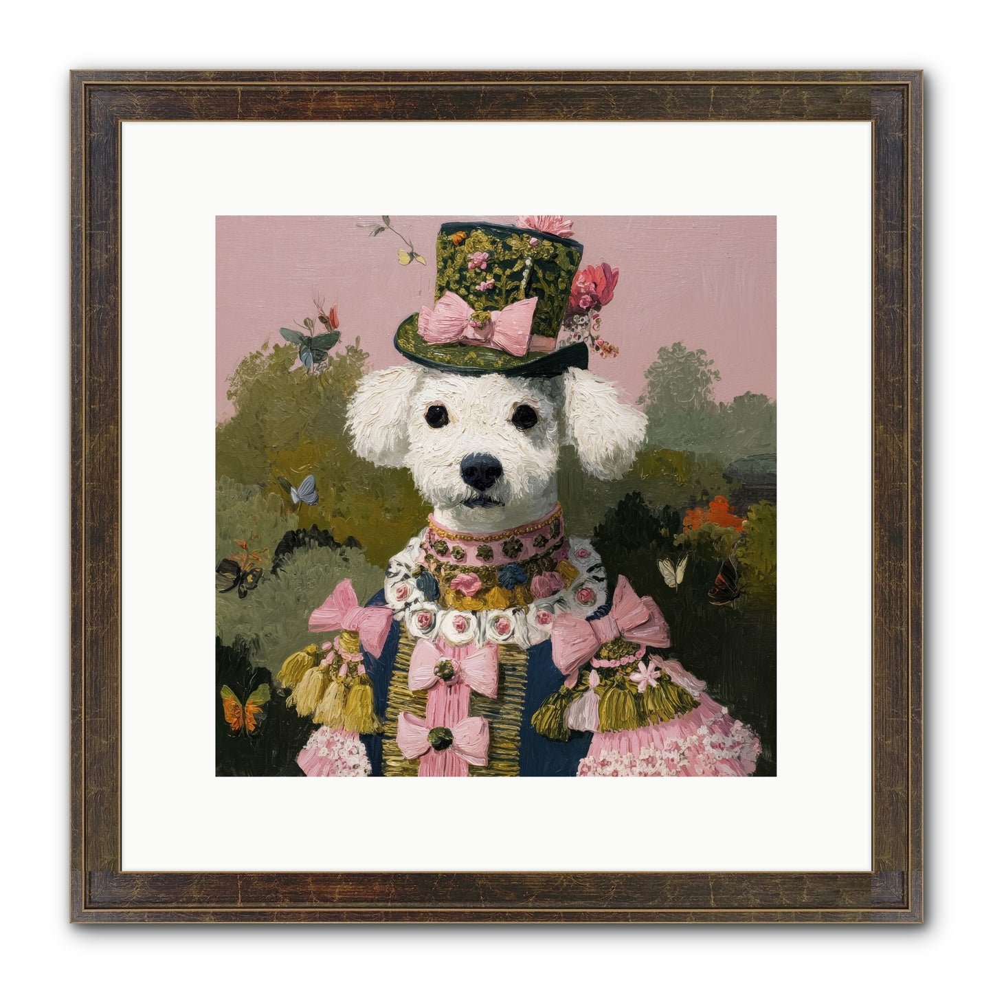 The Velvet Parlour Framed Print - Slimwoods Black/Gold 12x12