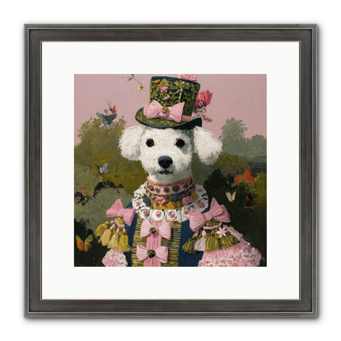 The Velvet Parlour Framed Print - Slimwoods Black/Silver 12x12