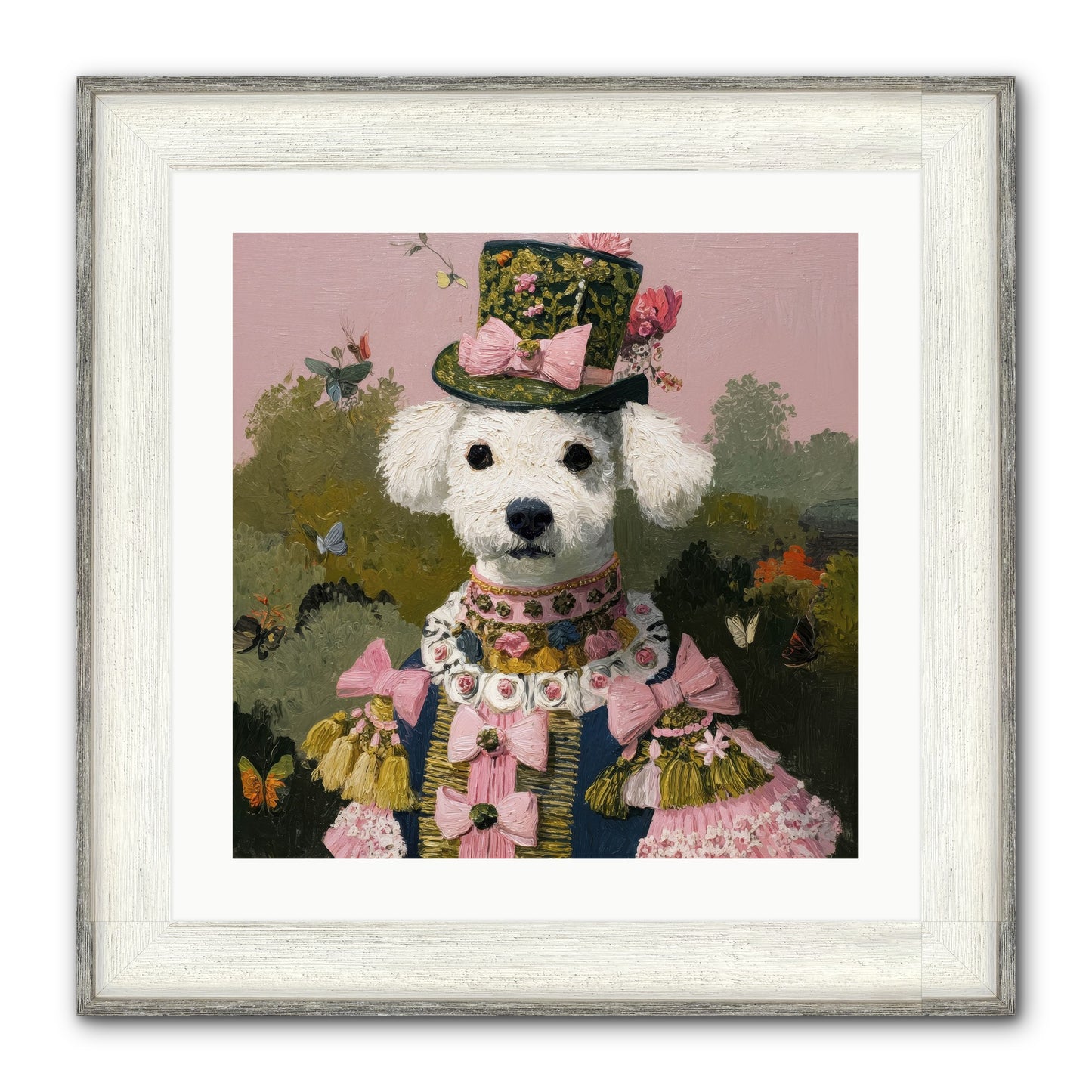 The Velvet Parlour Framed Print - Driftwood White 20x20