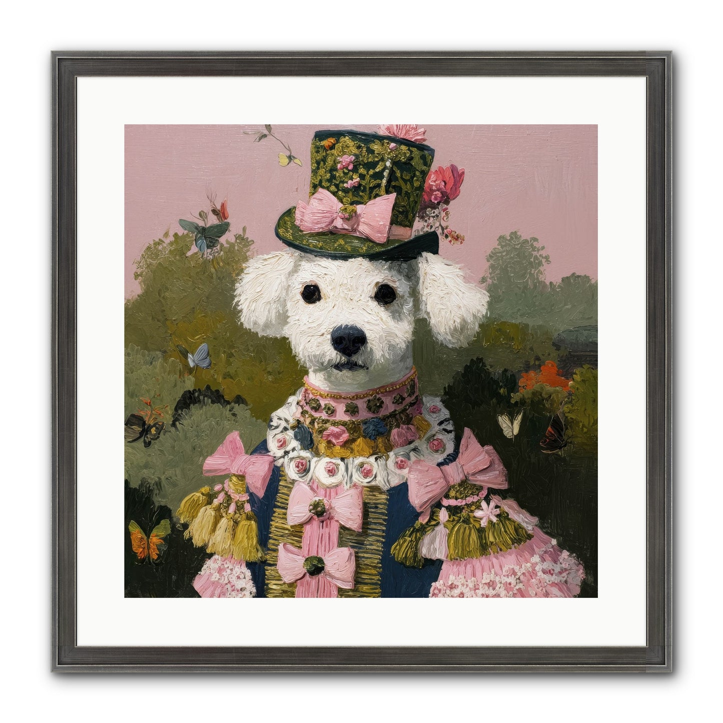 The Velvet Parlour Framed Print - Slimwoods Black/Silver 20x20