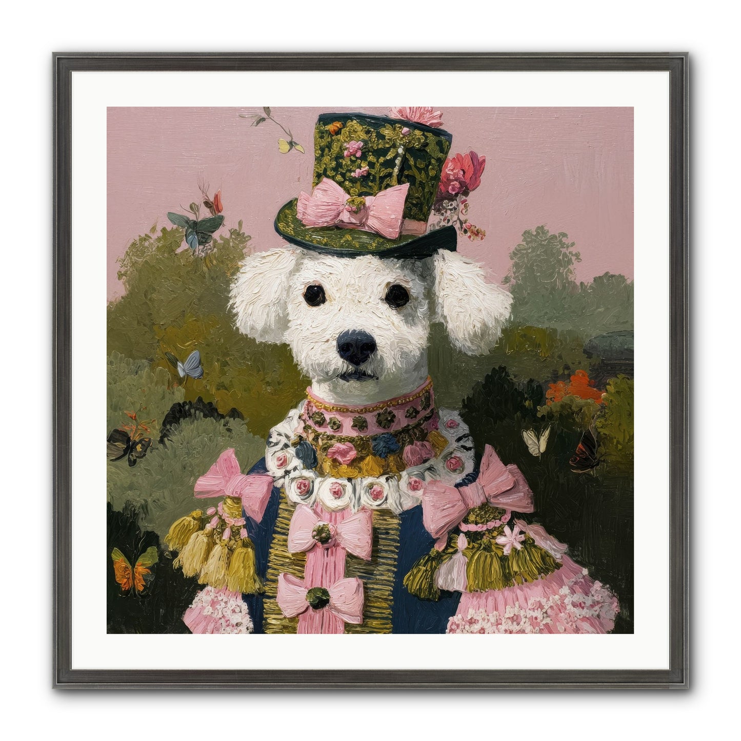 The Velvet Parlour Framed Print - Slimwoods Black/Silver 30x30